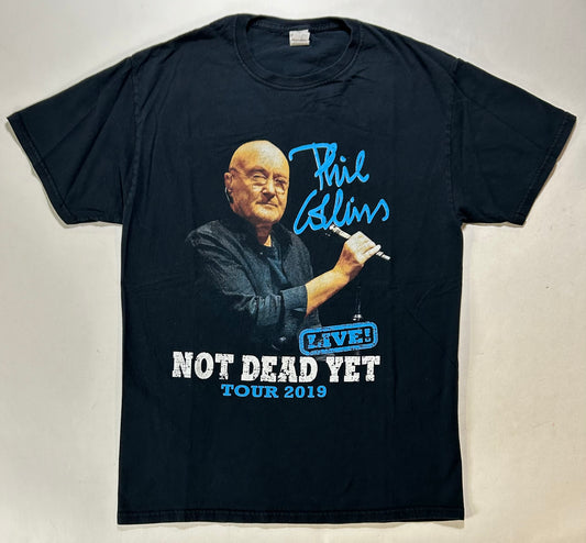 Phil Collins Not Dead Yet Tour 2019 Parking Lot Tee Medium 19x27.25 Inches