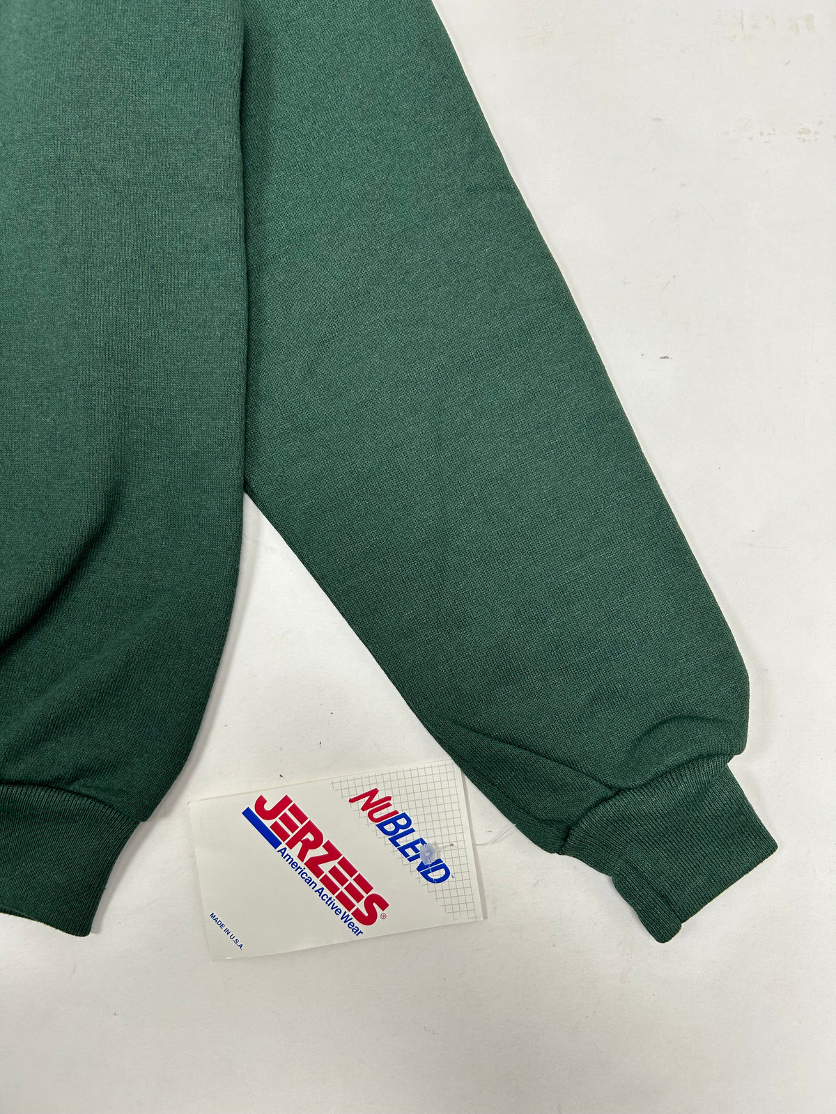 Edgewood NJ first edition “Deeper Than The Roots.” Crewneck Sweatshirt Tagged Large Fits Like Small/Medium 21.5x26.75 Inches Ragland Jerzees Tag BNWT Forest Green