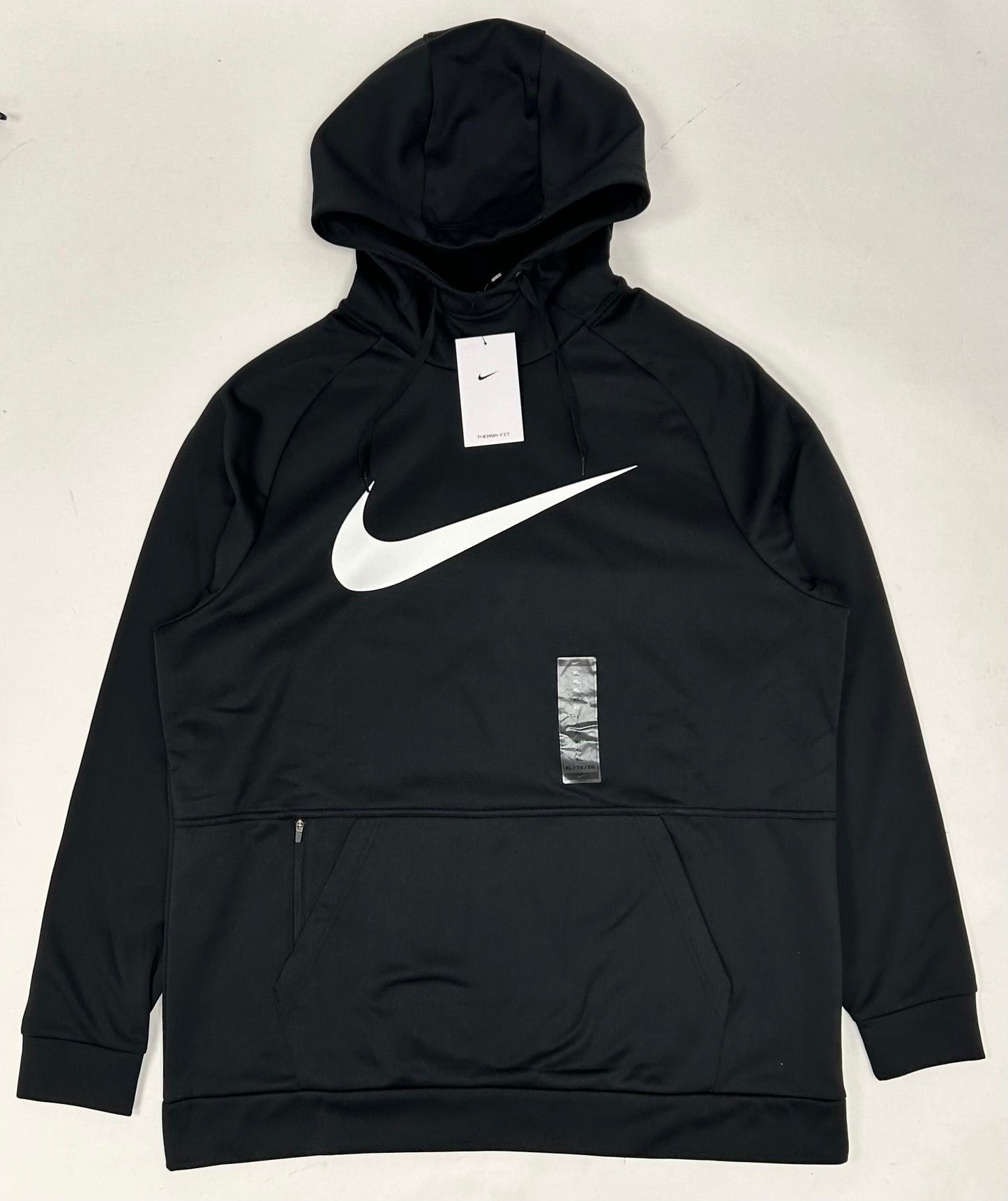 Nike Therma-FIT Hooded Pullover Black CU6238-010 XL 26.25x32 Inches Brand New 2024