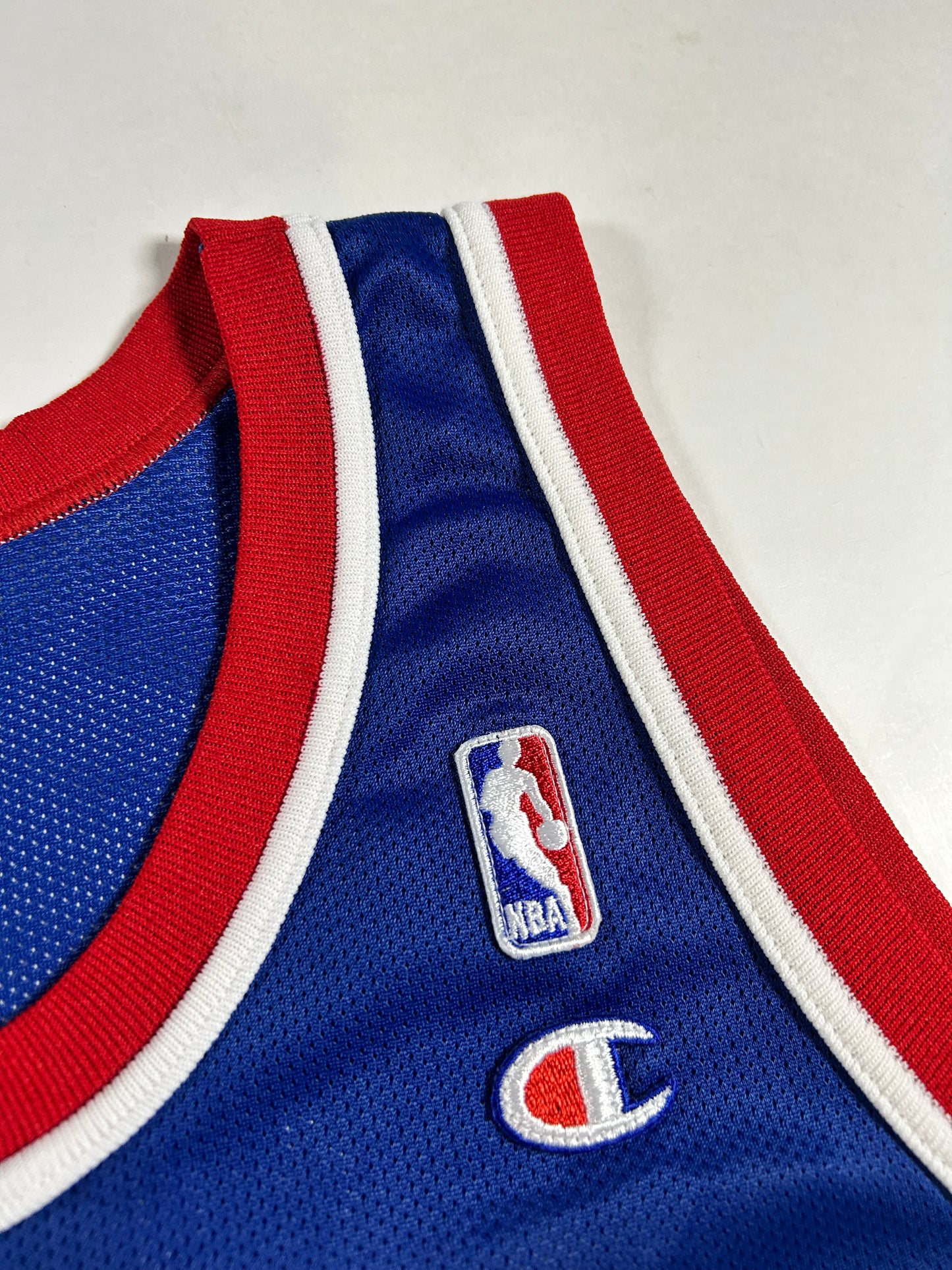 Vintage Champion Kerry Kittles New Jersey Nets NBA Jersey Blue 48 XL 23.75x33 Inches Clean Rare