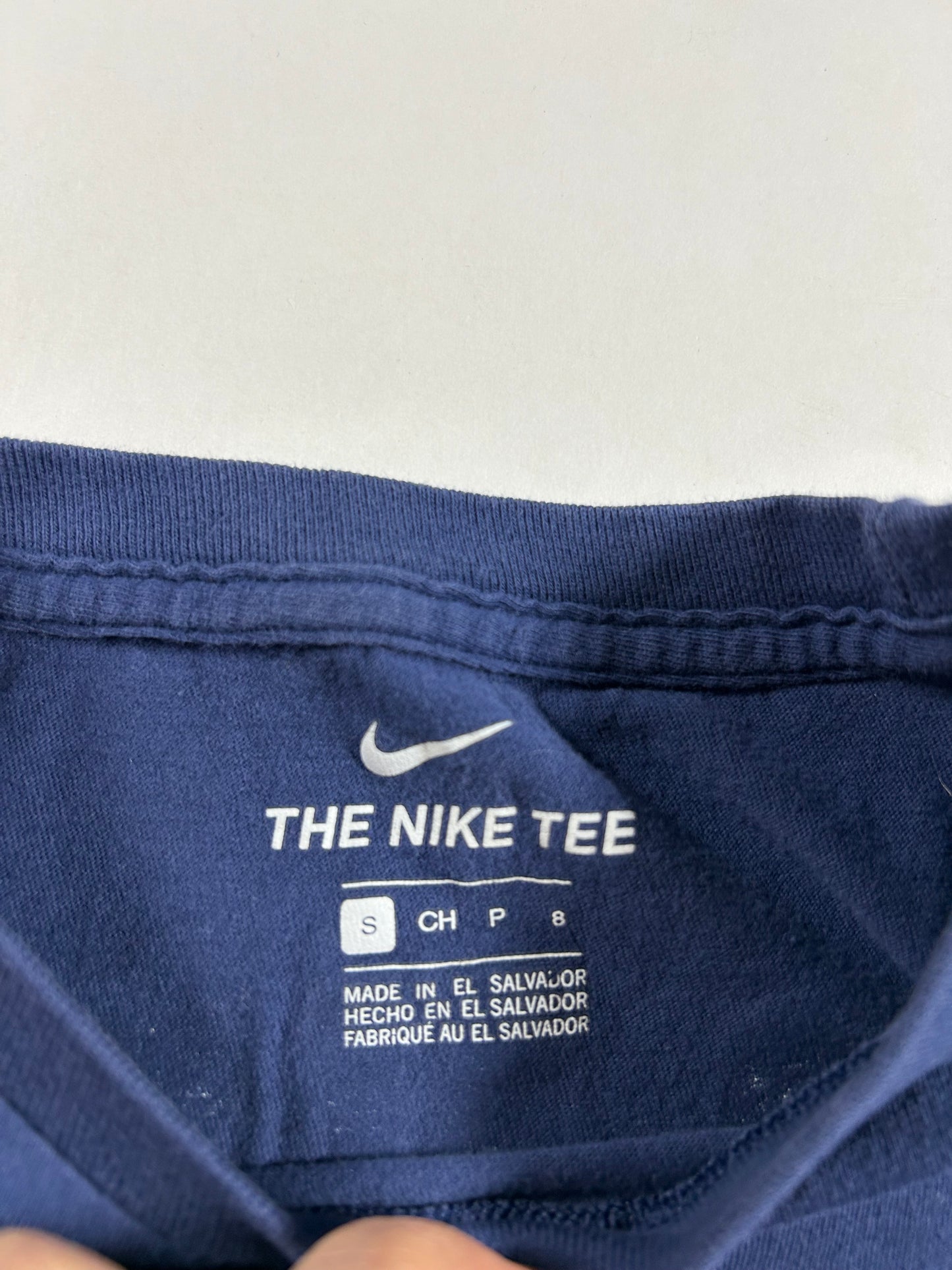 Nike Mickey Mantle #7 New York Yankees T-Shirt Blue Yanks Kids Small 14.5x20 Inches