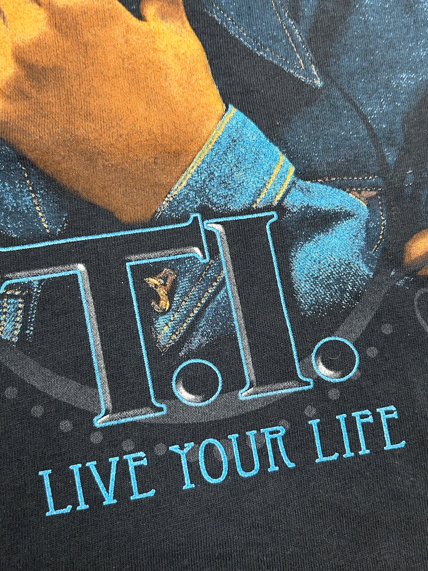 Vintage T.I. Live Your Life Grand Hustle Rap Shirt Parking Lot Tour Tee Small 18.25x26.5 Inches