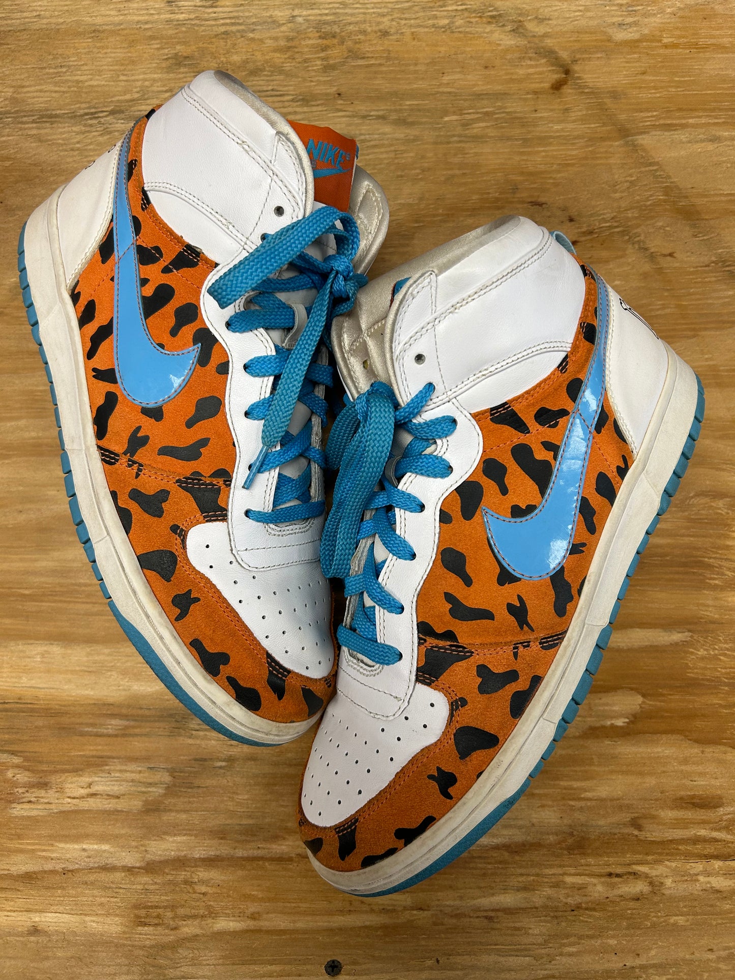 2009 Nike Fred Flintstone Big High QK Sneakers 9.5 370428841 Great Condition No Box As Is