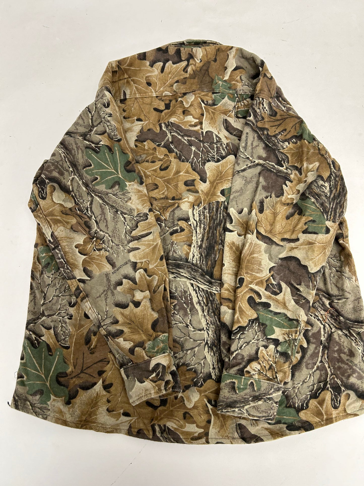 Vintage Five Brother Camo Vantage Flannel Button Up Shirt 5226 4701-ADV Large 25x29.5 Inches