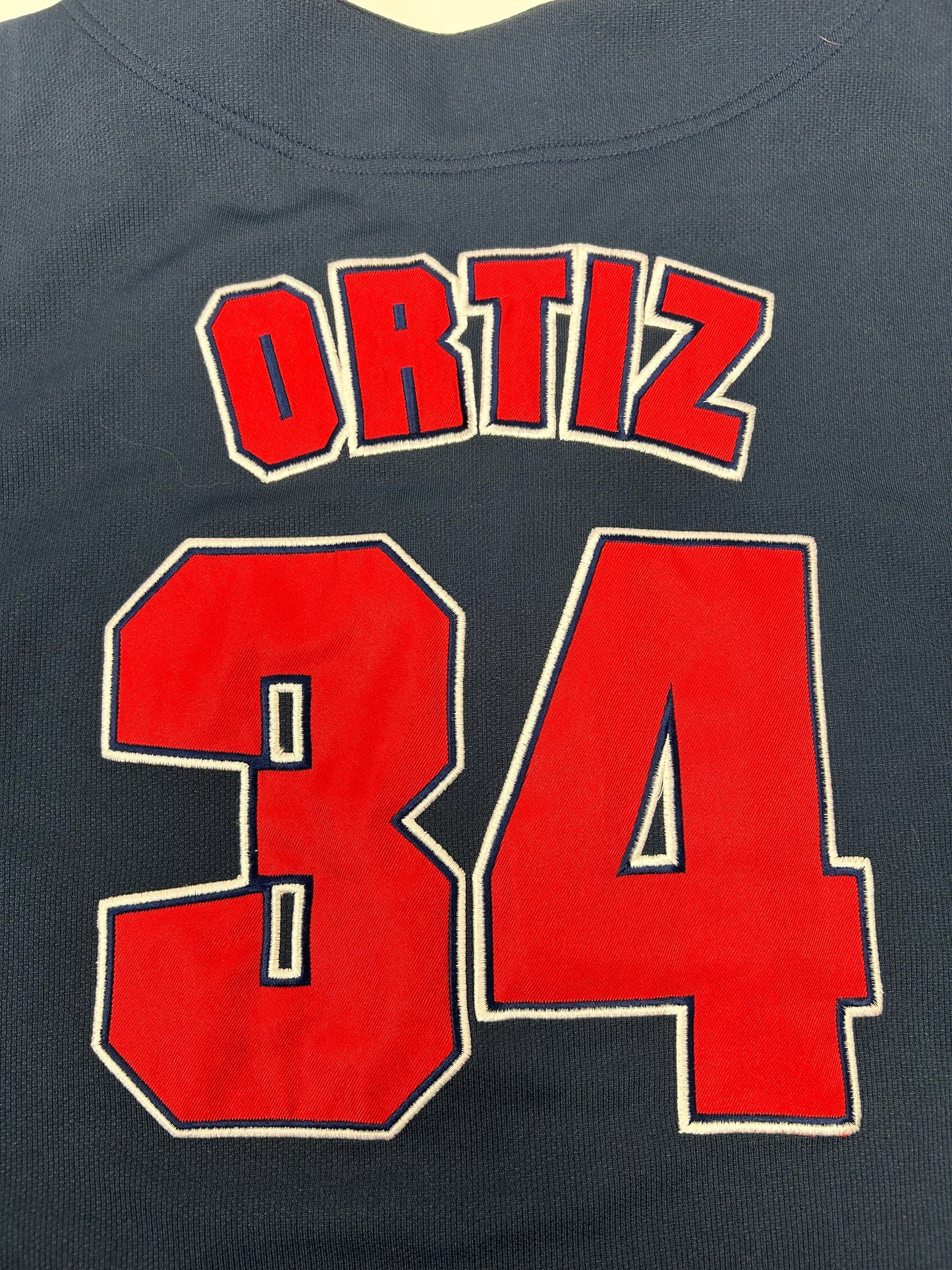 Vintage 00s Boston Red Sox David Ortiz True Fan Genuine Merchandise MLB Jersey 2XL 27.75x32/34.5 Inches