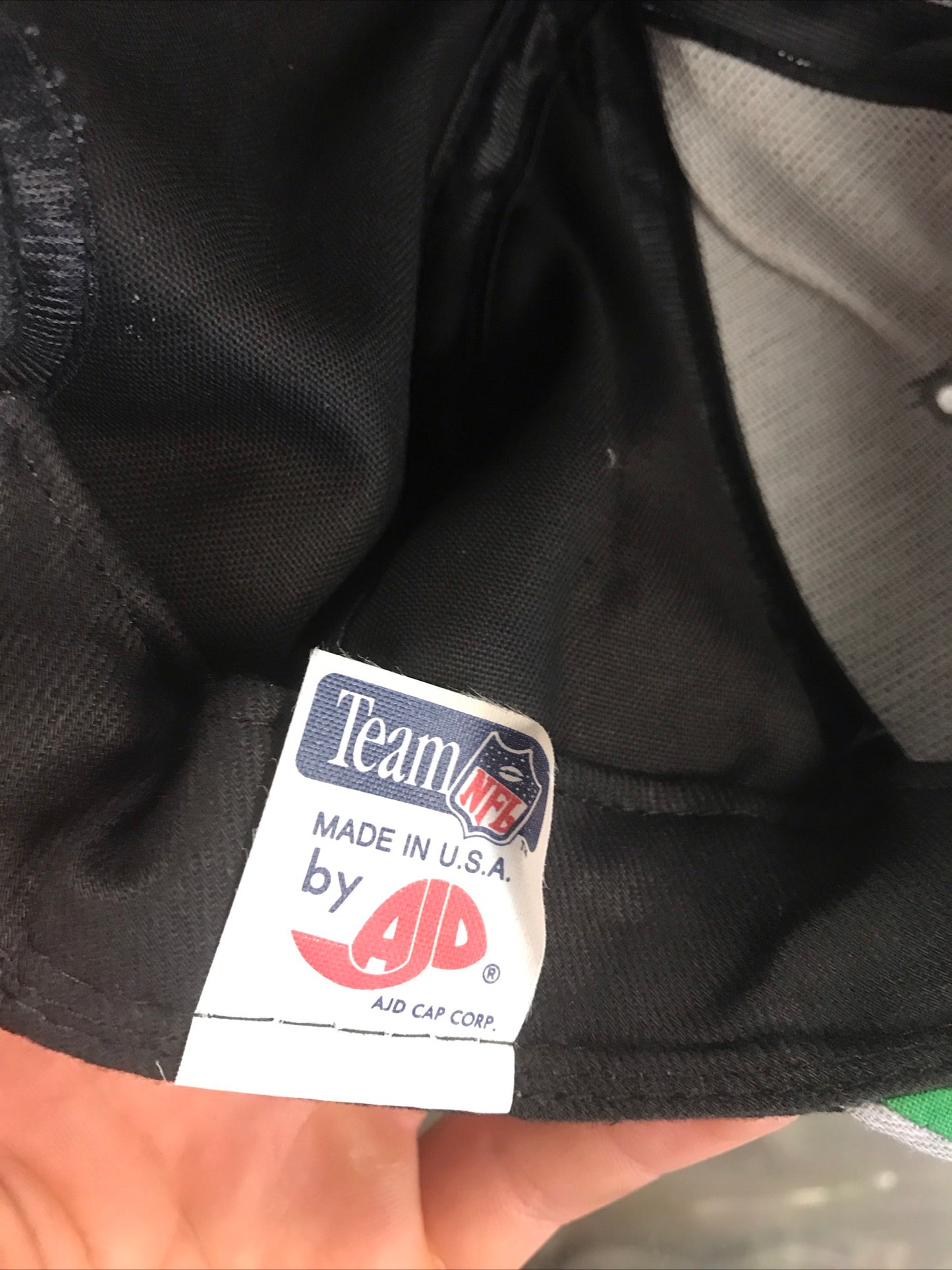 Vintage 90s Ajd NFL Carolina Panthers Embroided Snapback Hat Great condition