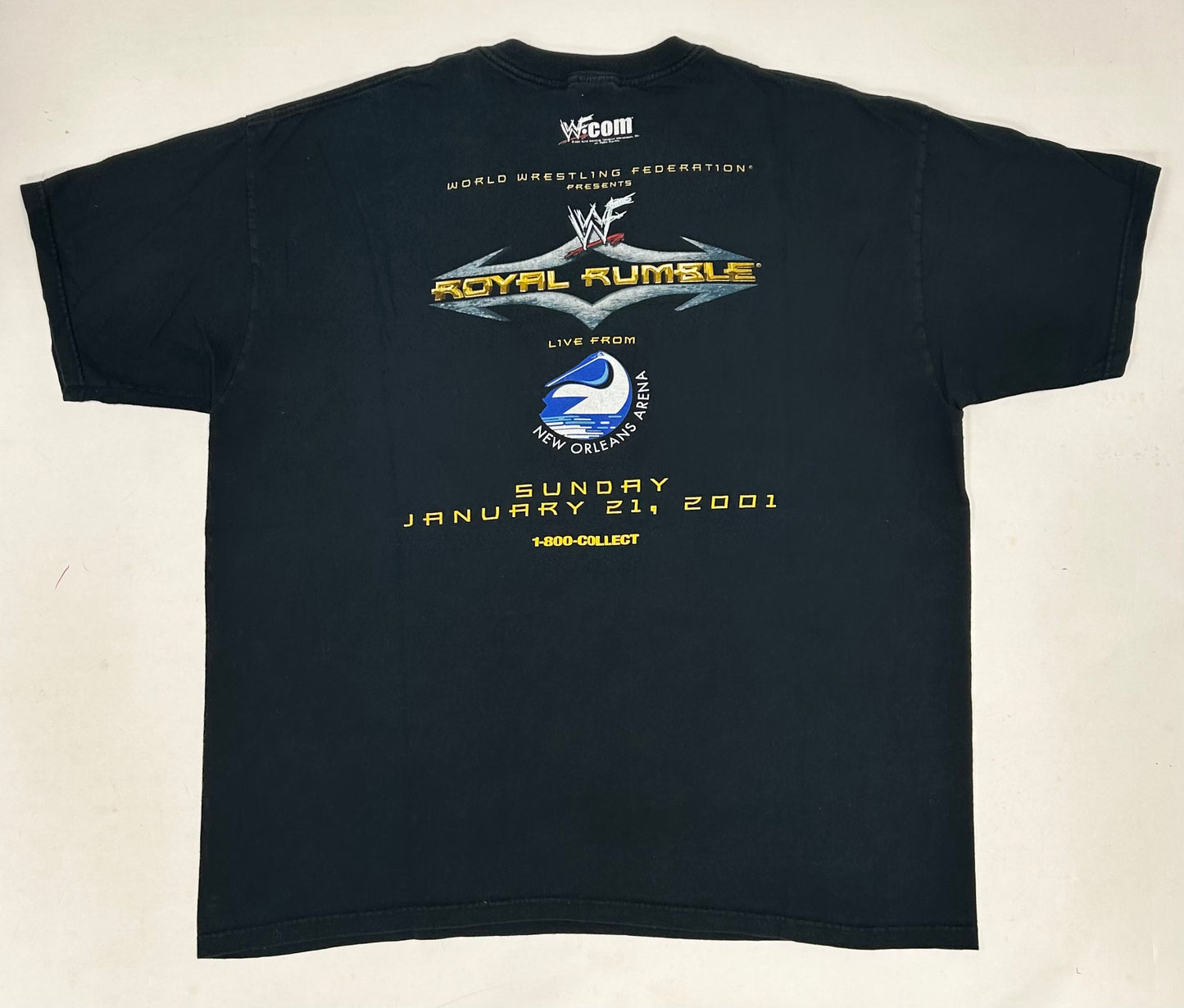 Vintage WWF Royal Rumble 2001 Wrestling Event Pay Per View Shirt WWE 2XL Rare