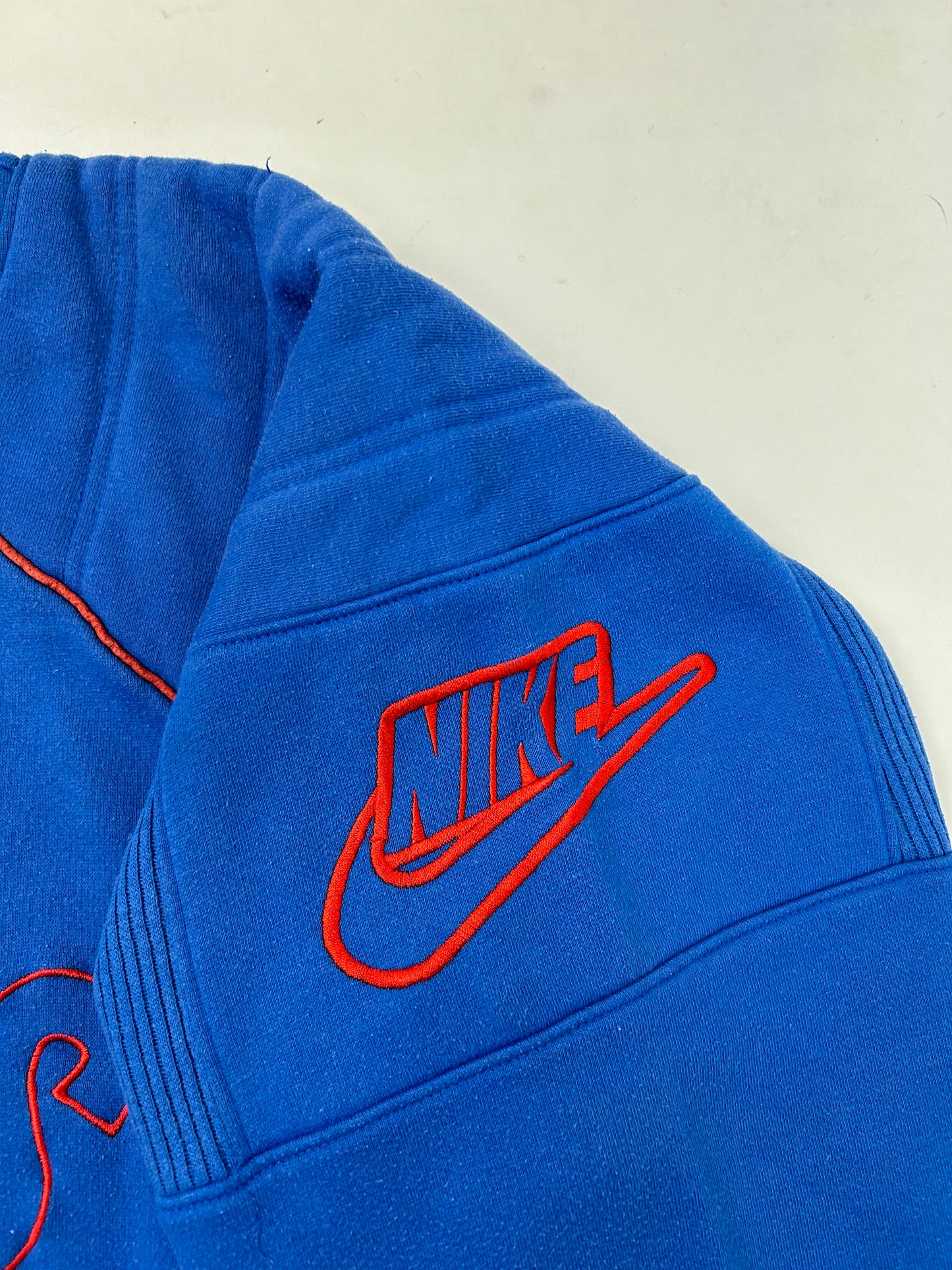 Vintage Nike NFL Quarter Zip Jacket New York Giants Large 25.5x25.25 Inches 80s 90s Rare