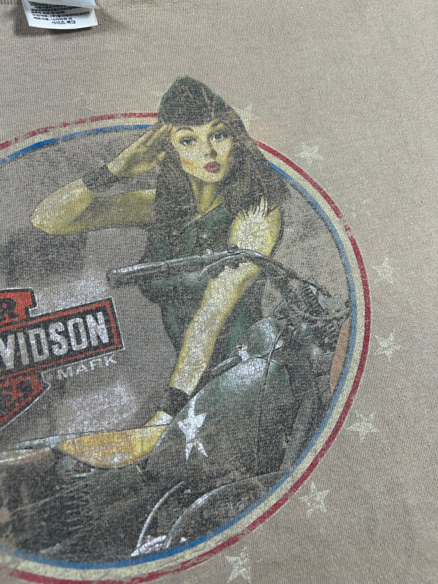 2010s Harley Davidson Motorcycles Columbus Tee As Is Worn XL 23.5x29.25 Inches