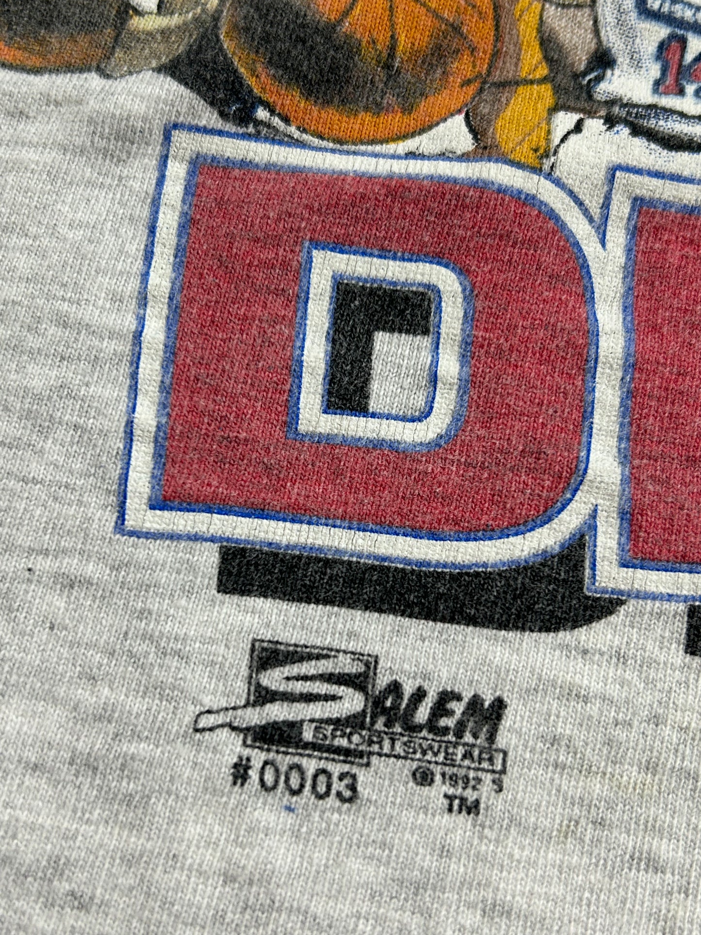 Vintage 1992 Dream Team Barcelona Olympic Michael Jordan NBA Salem Sportswear XL 23.75x29 Inches Gray As Is