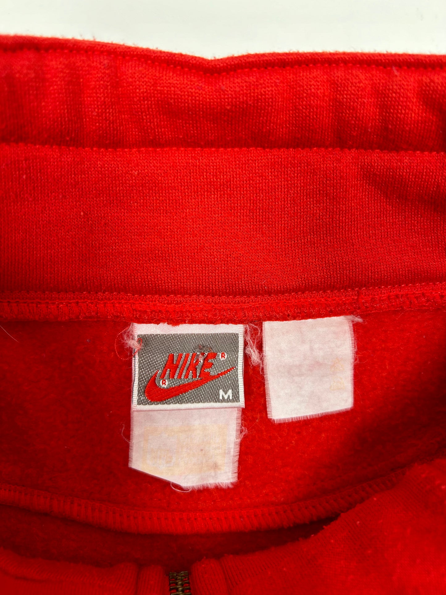 Vintage New England Patriots NFL Nike 1/4 Zip Pullover Sweatshirt Tagged Medium 24.5x25 Inches 80s