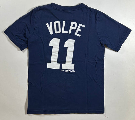 Nike New York Yankees Anthony Volpe #11 MLB Player Tee Navy Youth Medium 10/12 15.75x22.75 Inches