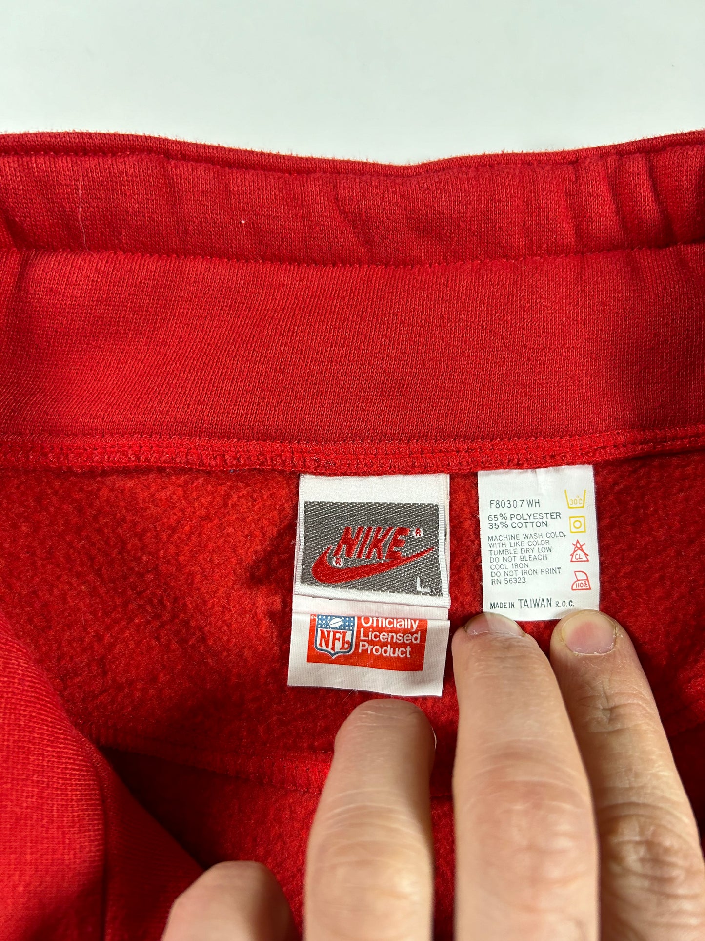 Vintage Nike NFL Quarter Zip Jacket New England Patriots Large 25.75x25.75 90s