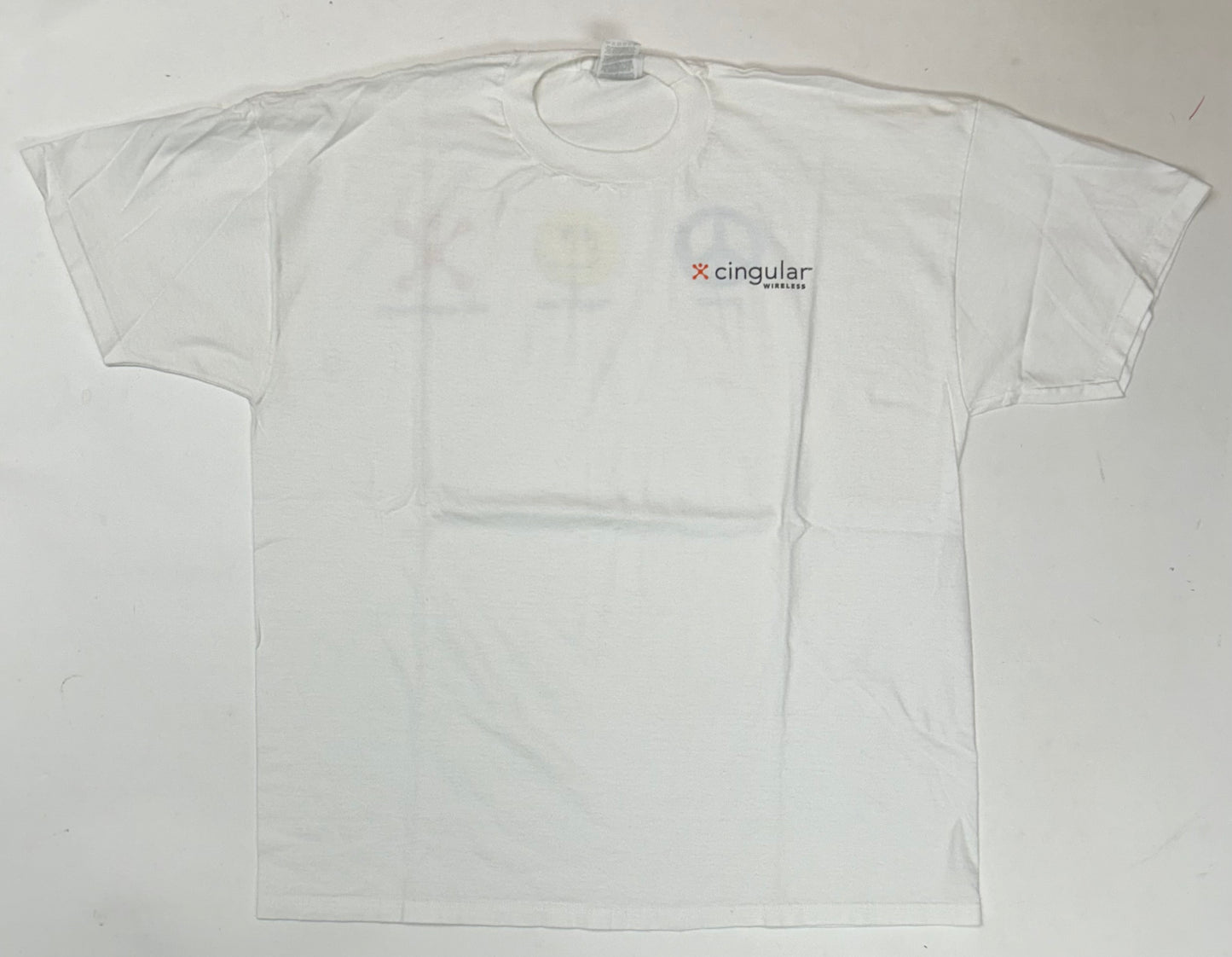 Vintage Cingular Wireless Peace Happiness Self-Expression Company Promo Tee XL 24x29 Inches