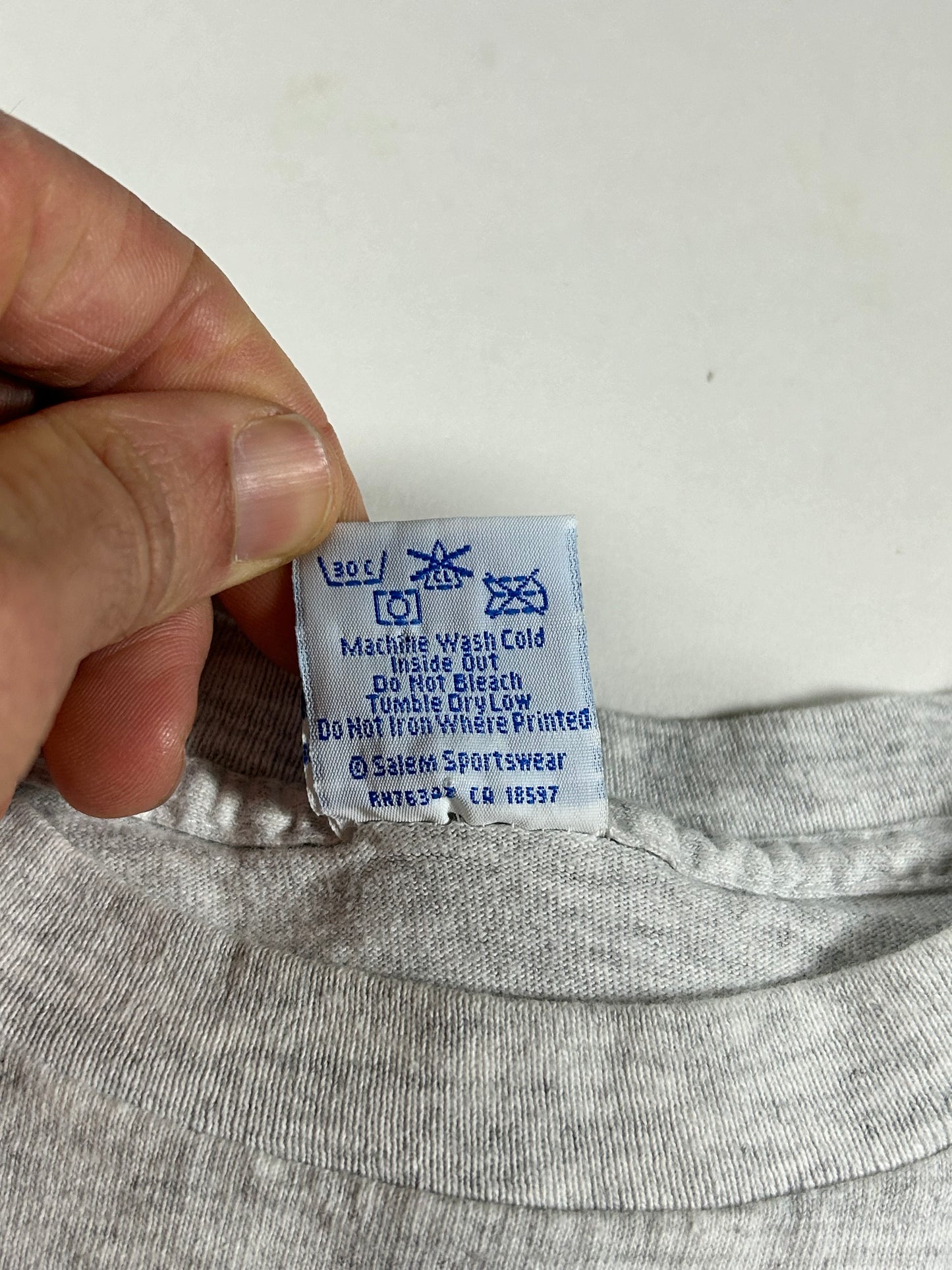 Vintage 1992 Dream Team Barcelona Olympic Michael Jordan NBA Salem Sportswear XL 23.75x29 Inches Gray As Is