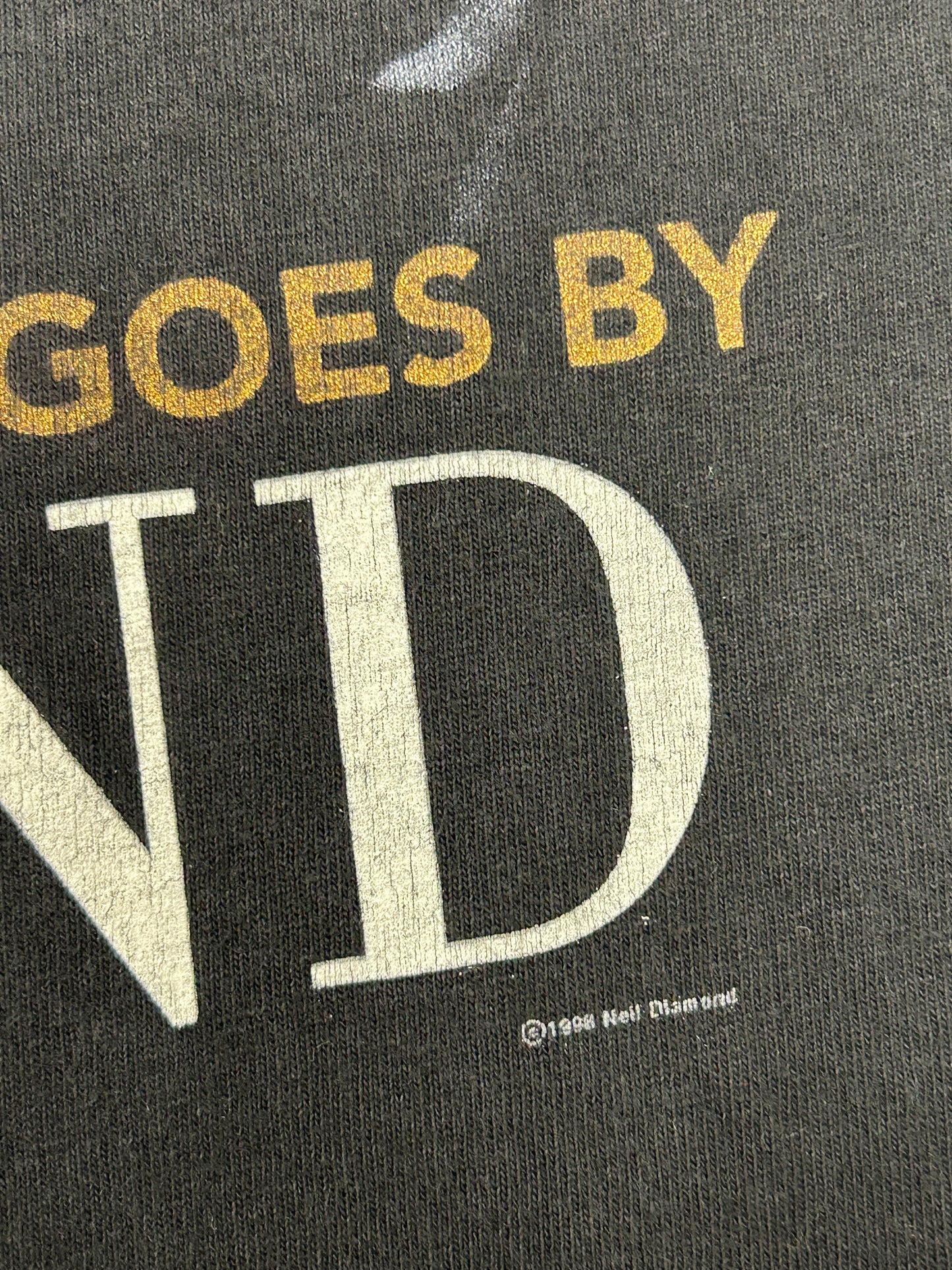 Vintage 1998-1999 Neil Diamond World Tour As Time Goes By Concert Music Tee Large 21.25x29.5 Inches