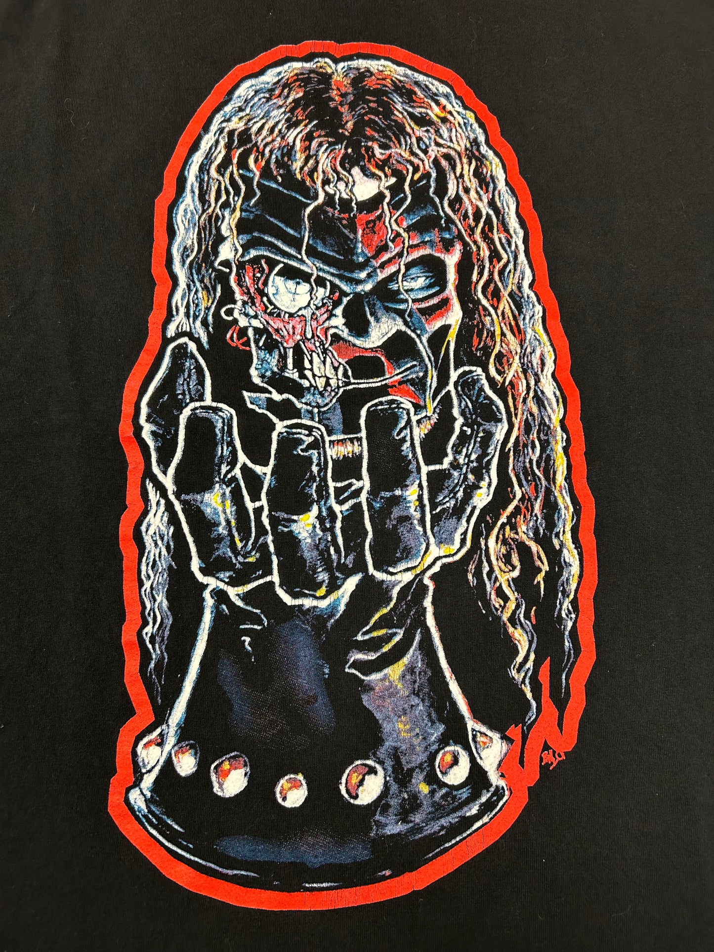 Vintage WWF Kane Part Man Part Monster Part Machine Wrestling Tee Large 21.5x29.25 Inches