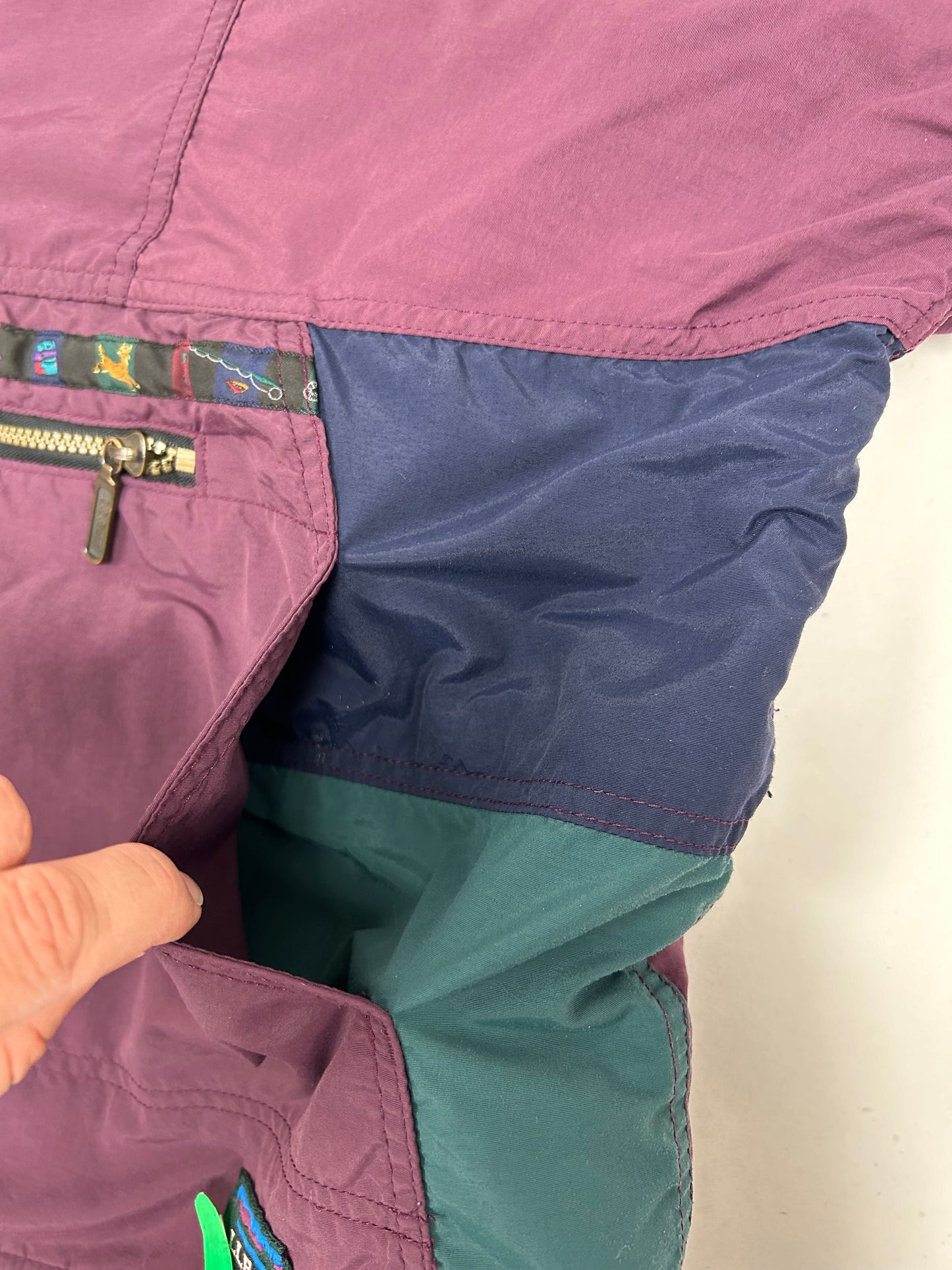 Vintage 90s LL Bean 1/2 Zip Anorak Thinsulate 3M Windbreaker Medium/Large Fit 25.25x26.5 Inches