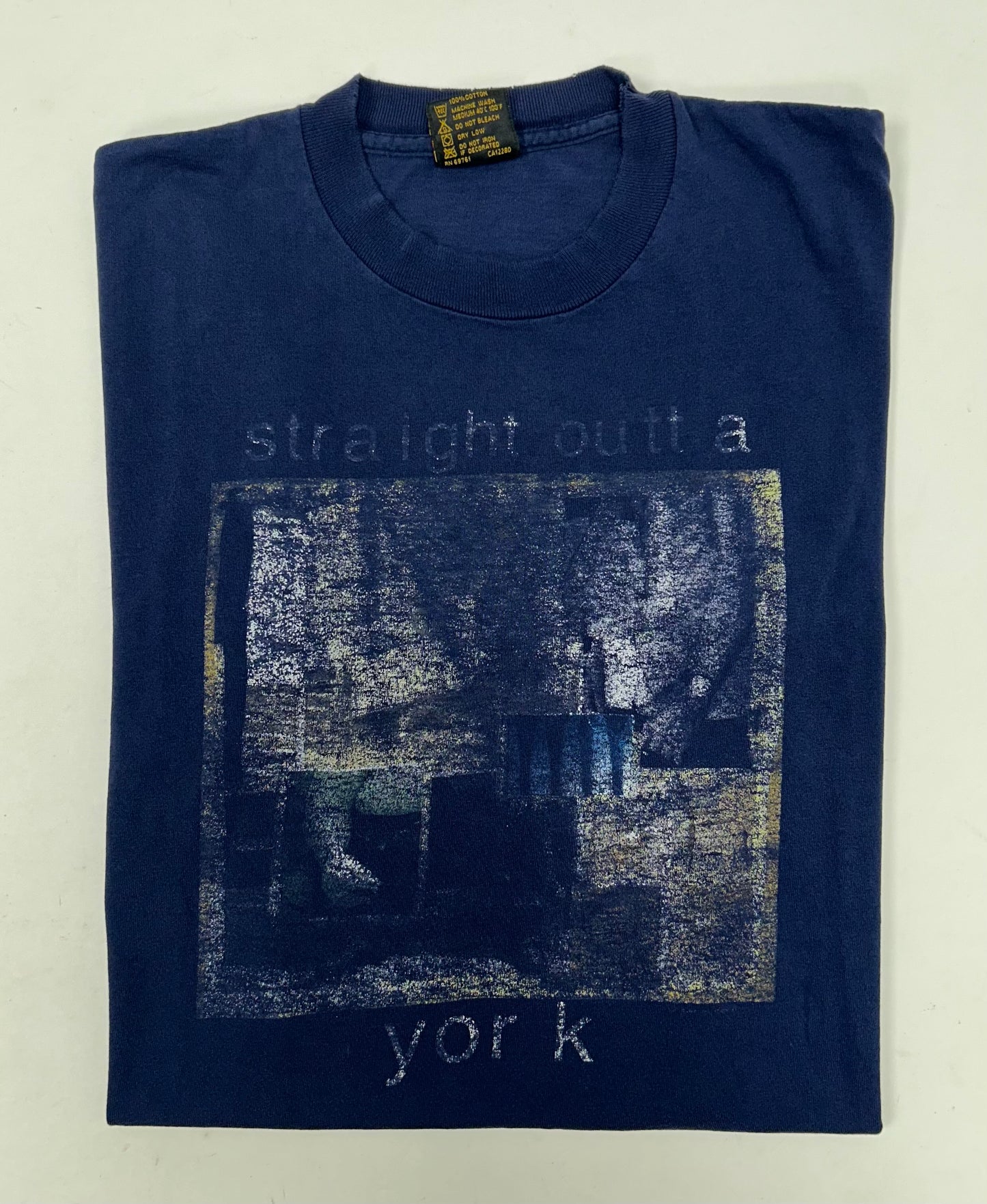 Vintage Live Straight Outta York Tour 1994 Music Shirt Brockum M/L Fit 20.25x27.5 Inches Perfectly Worn In As Is