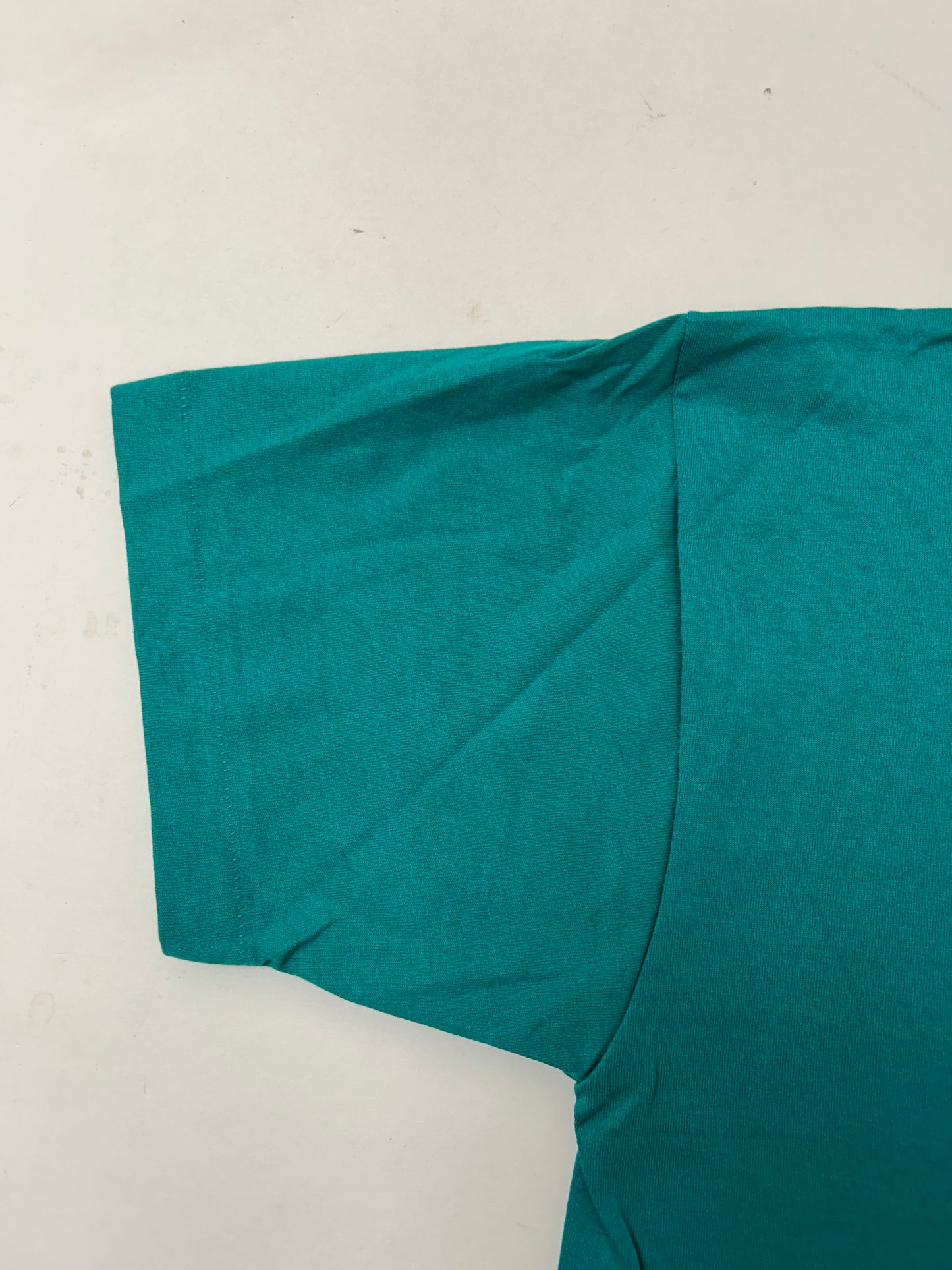 Edgewood NJ first edition “Deeper Than The Roots.” Tee XL 23.5x31.25 Inches FOTL BEST 50/50 Blend USA Aqua Green/Blueish Color