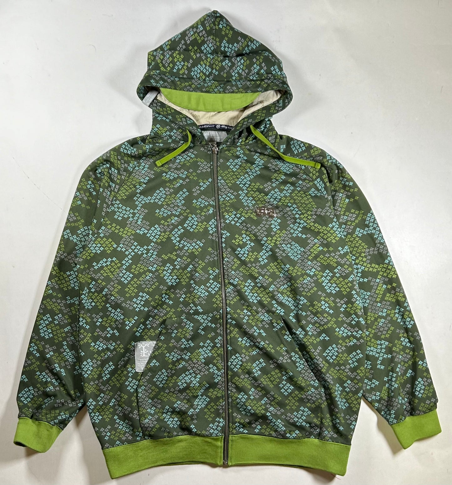 LRG Lifted Research Group Hoodie Hooded Zip Sweatshirt Vintage Y2k XL 26.5x30 Inches Skate