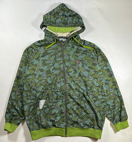 LRG Lifted Research Group Hoodie Hooded Zip Sweatshirt Vintage Y2k XL 26.5x30 Inches Skate