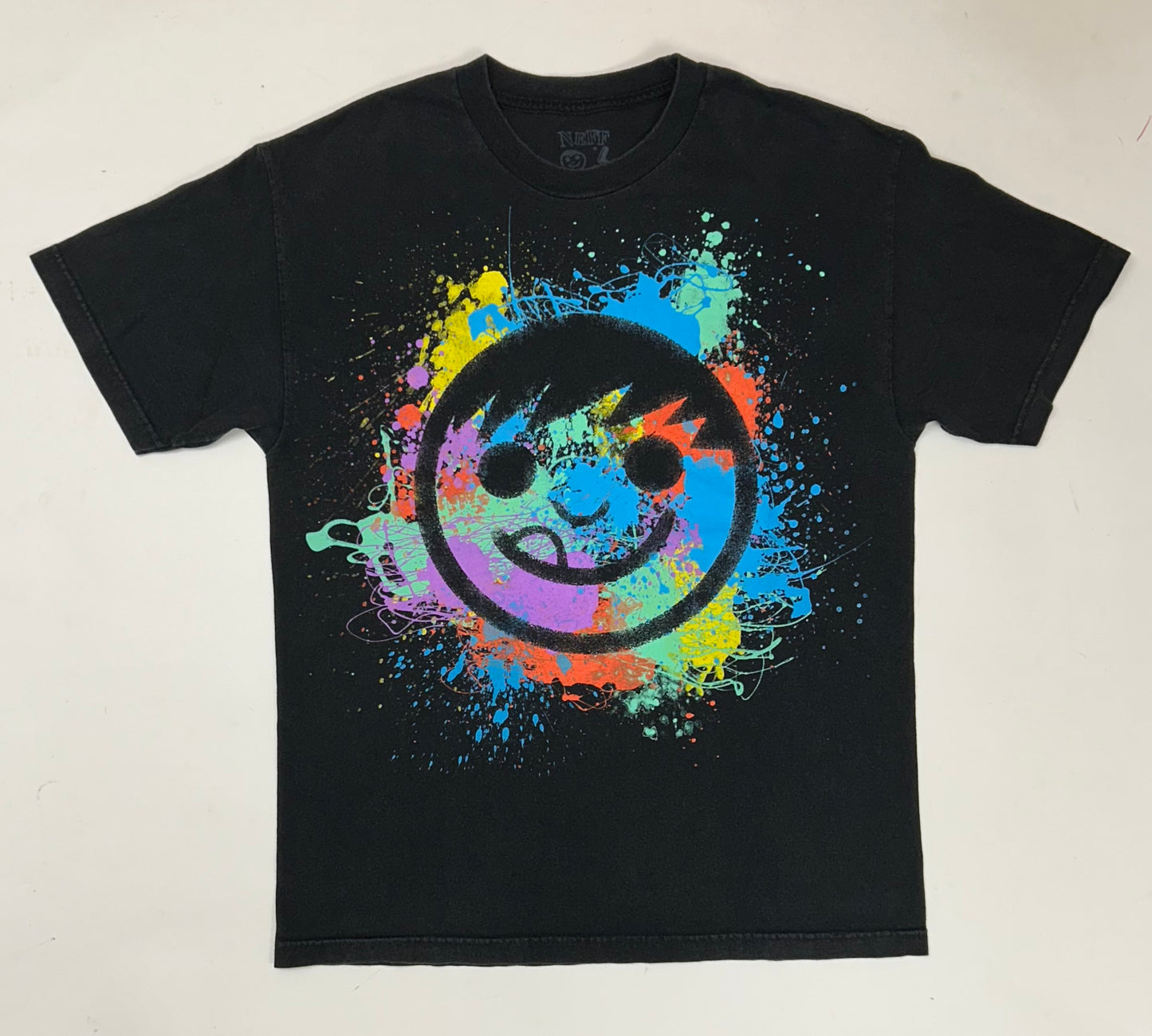 Vintage 00s NEFF Face Paint Splatter Tee Large 21.5x30 Inches