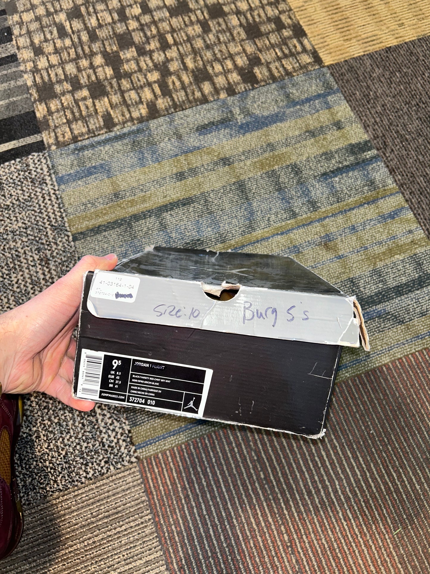 Air Jordan 5 Retro LS Burgundy Size 10 2006 Need Sole Swapping As Is Rep Box