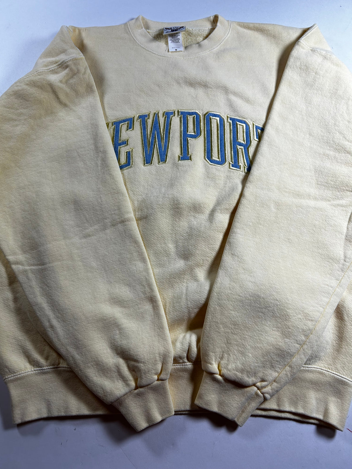 Vintage 90s Oarsman Newport Rhode Island Embroidered Crewneck Sweatshirt Medium 25x26.75 Inches