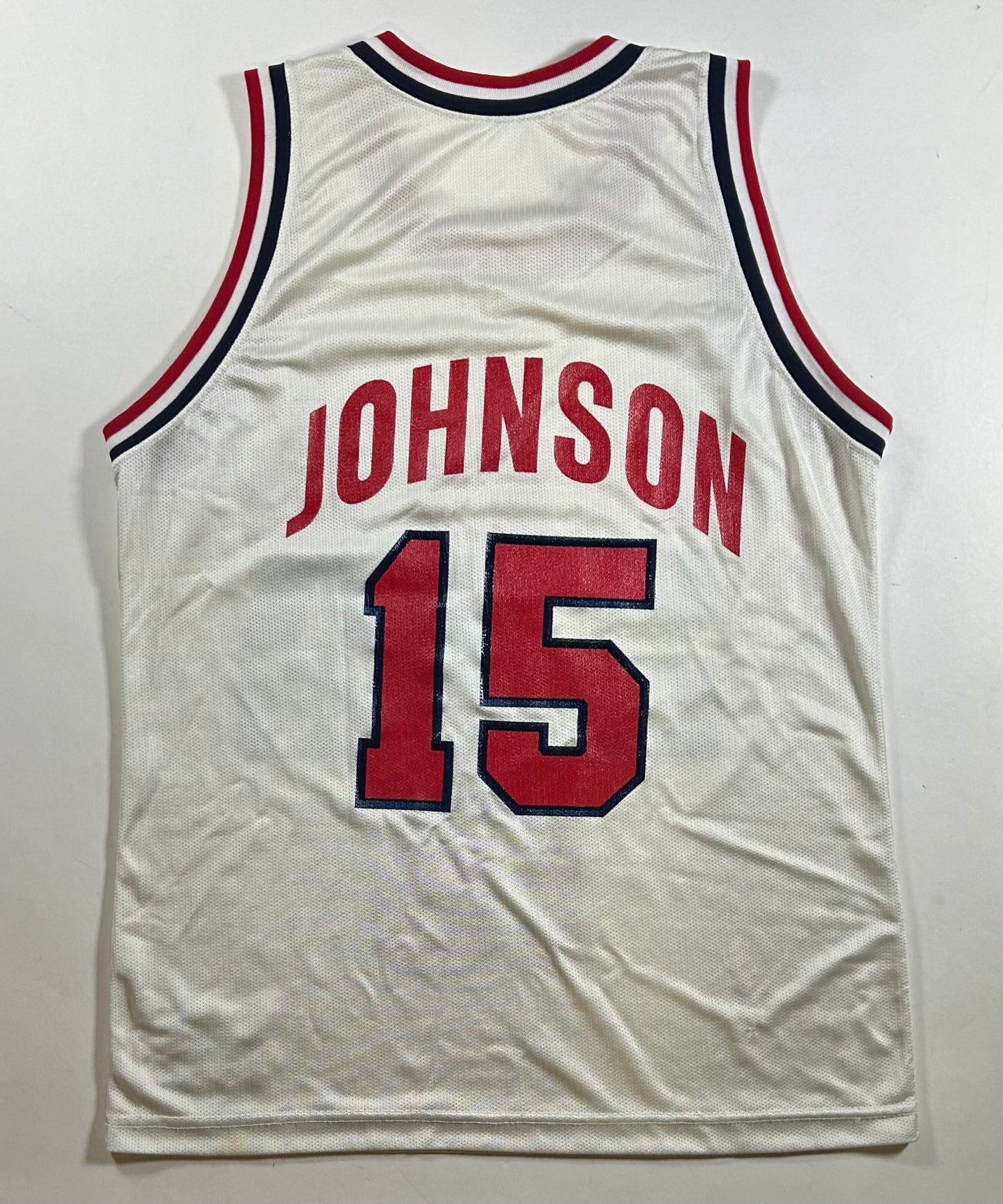 Vintage 1992 Team USA Olympics Dream Team Magic Johnson #15 Basketball Jersey 40 Medium As Is