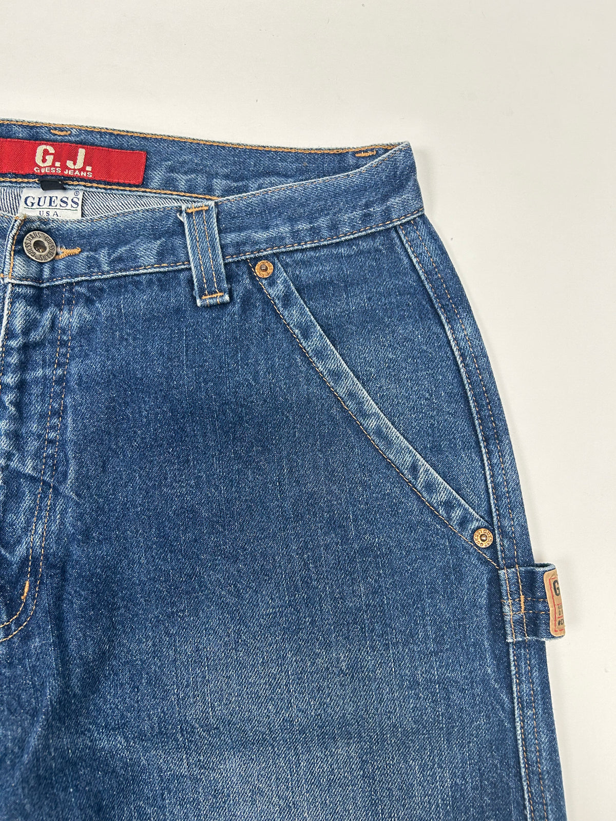 Guess Men’s Workwear D67-62W Carpenter Jeans Baggy Loose Fit Tagged 32 16x44.75 Inches