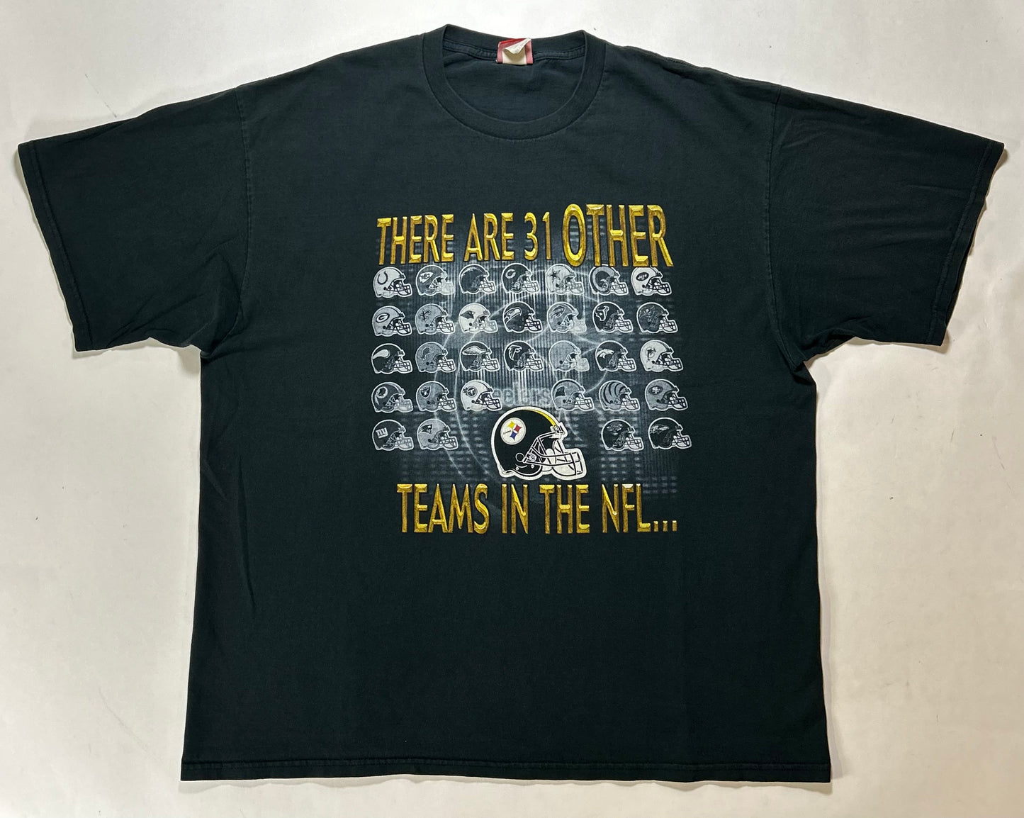 Vintage 00s NFL Pittsburgh Steelers There Are 31 Other Teams In The NFL And Then There Are The Pittsburgh Steelers Football Tee 2XL 26.5x31.5 Inches Great Wear & Fading As Is
