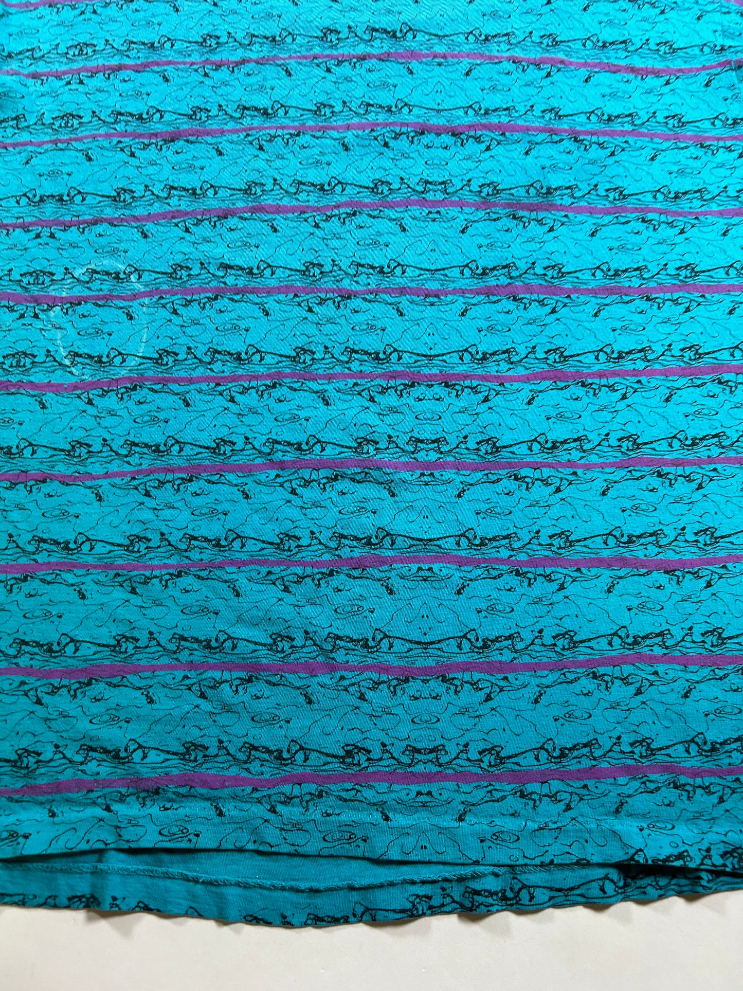 Vintage Surf Odyssey Surfing AOP Abstract Print Tee XL 24.25x29.25 Inches As Is Worn