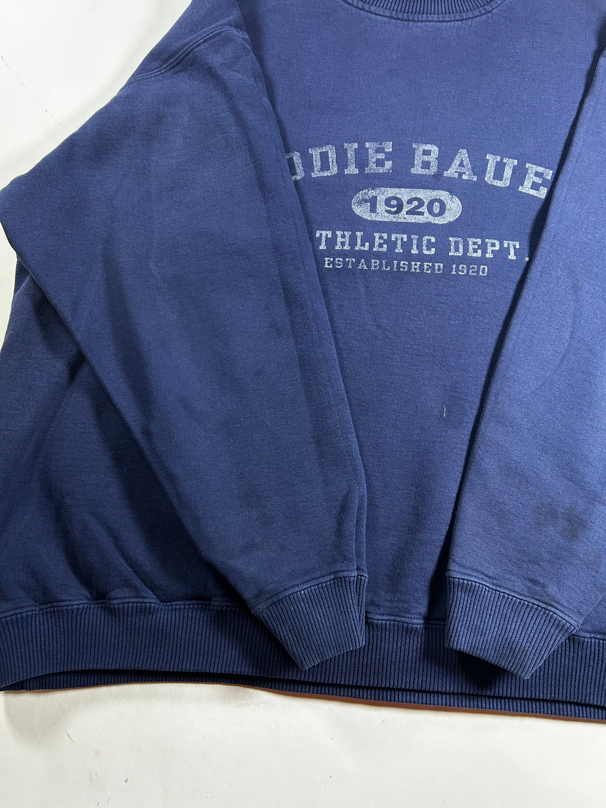 Vintage Eddie Bauer Athletic Department Crewneck Sweatshirt EBTEK 27x28 Inches Large As Is Has Wear & Marks