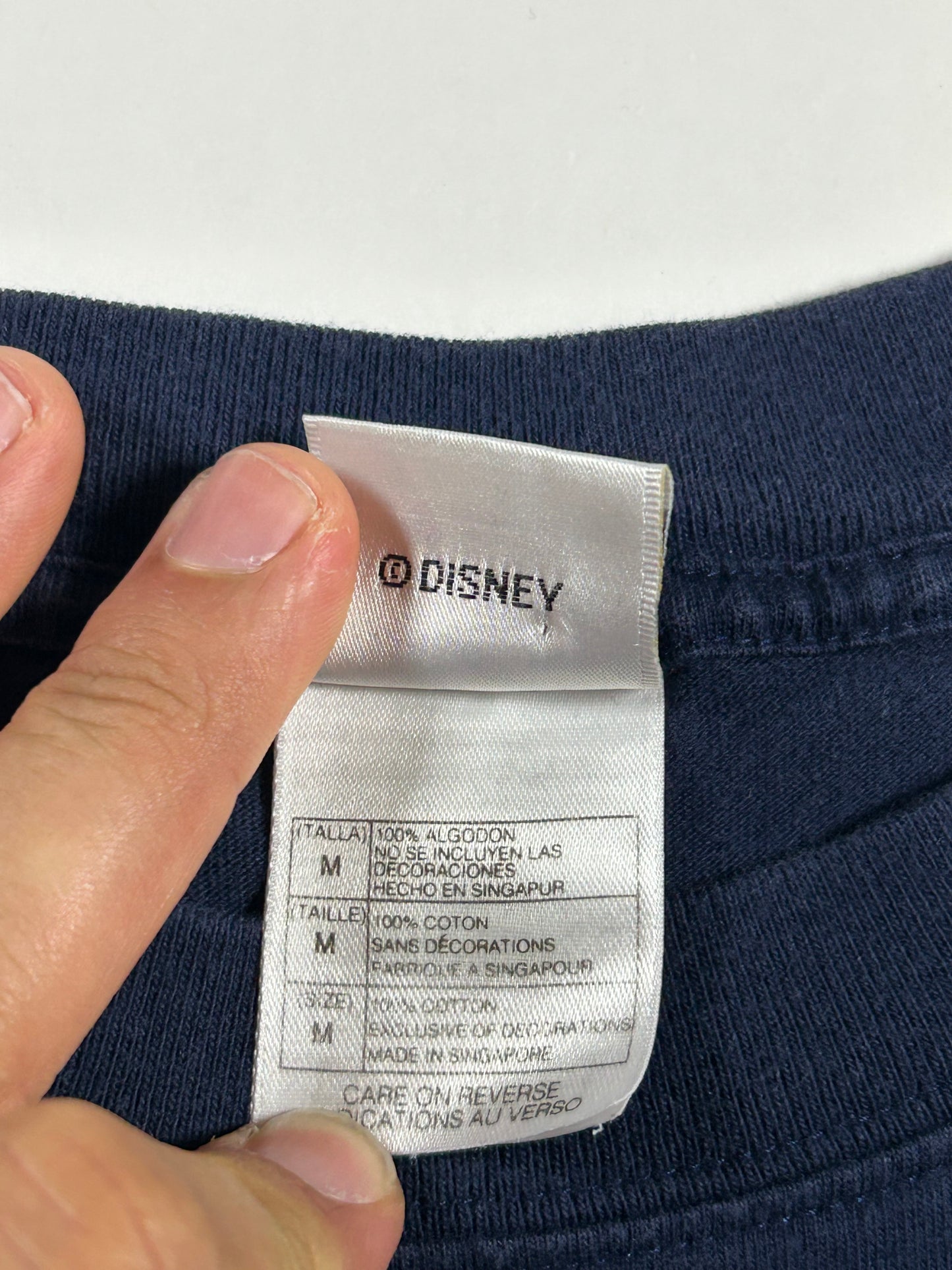 Vintage The Disney Catalog Mickey Mouse Embroidered Logo Pocket Tee Medium 21.5x28.25 Inches Big Fit As Is