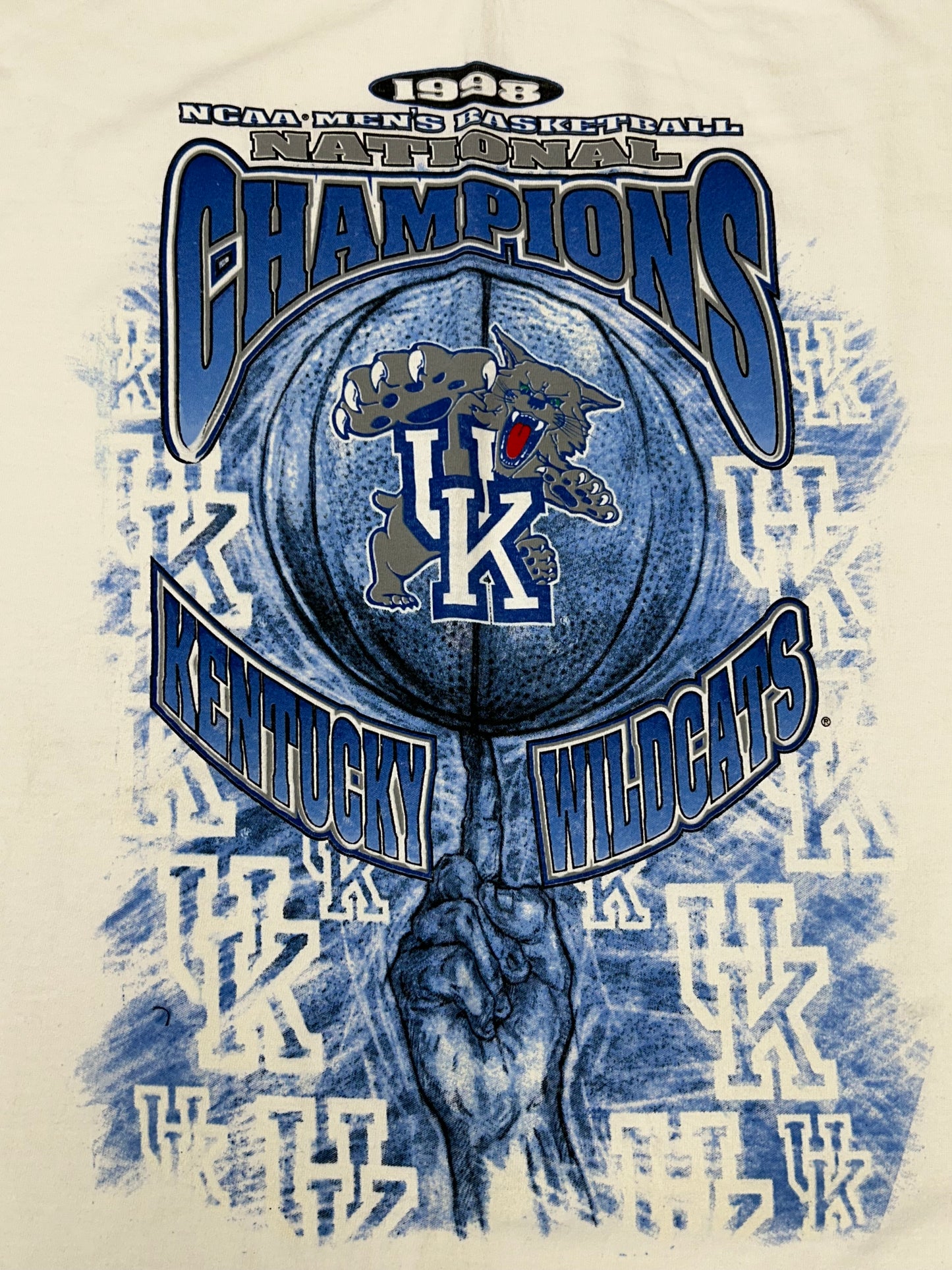 Vintage Starter University Of Kentucky Wildcats 1998 NCAA Men’s Basketball Champions Large/XL Fit 23.5x31.5 Inches