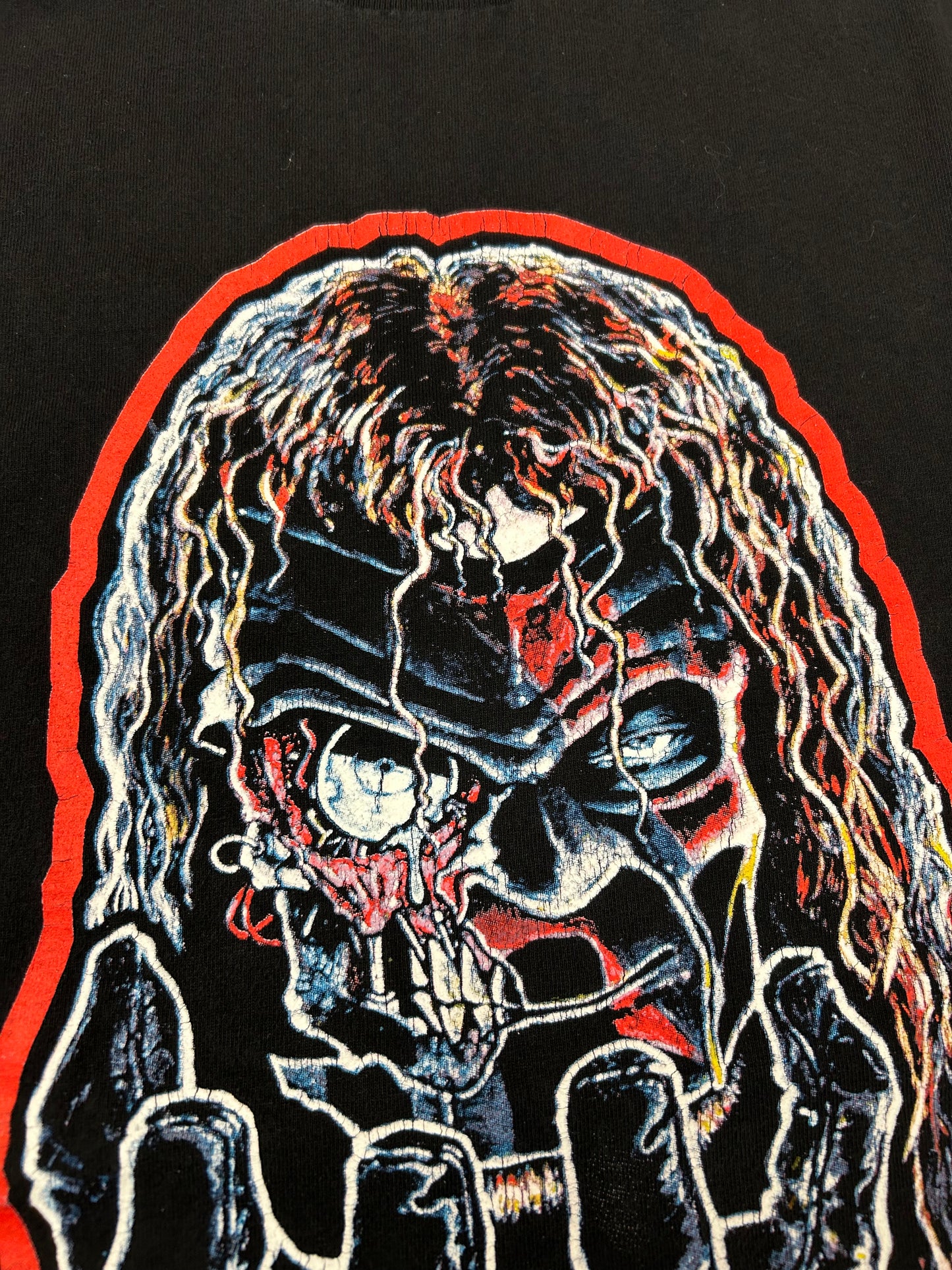 Vintage WWF Kane Part Man Part Monster Part Machine Wrestling Tee Large 21.5x29.25 Inches