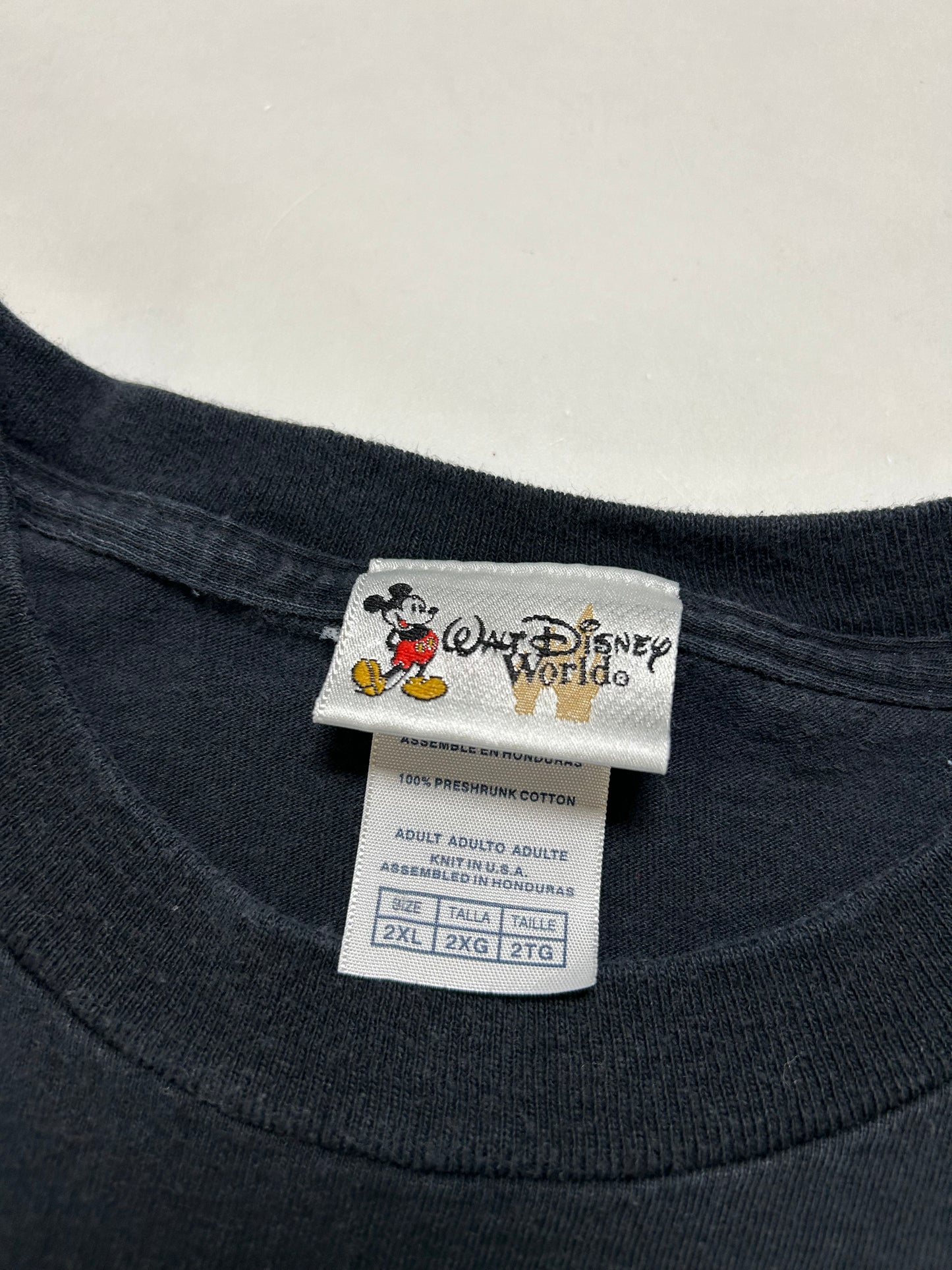 Vintage 00s Pirates of the Caribbean Movie Walt Disney World Tee 2XL 25x30.25 Inched Black