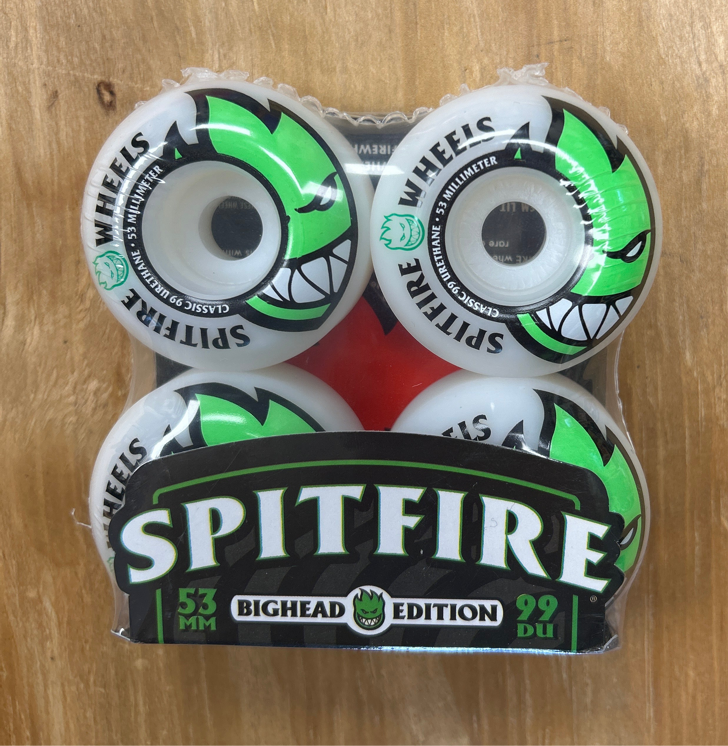 Spitfire Bighead Edition 99 DU 53 MM Green Wheel