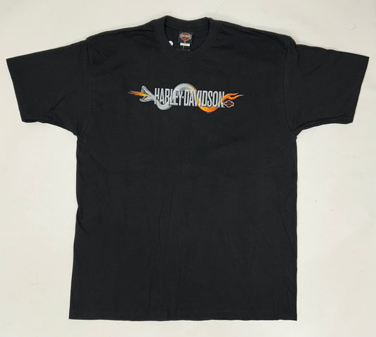 Vintage 2000s Harley Davidson Motorcycles Outer Banks North Carolina Bike Tee 2XL 25x33.5 Inches Brand New With Tag
