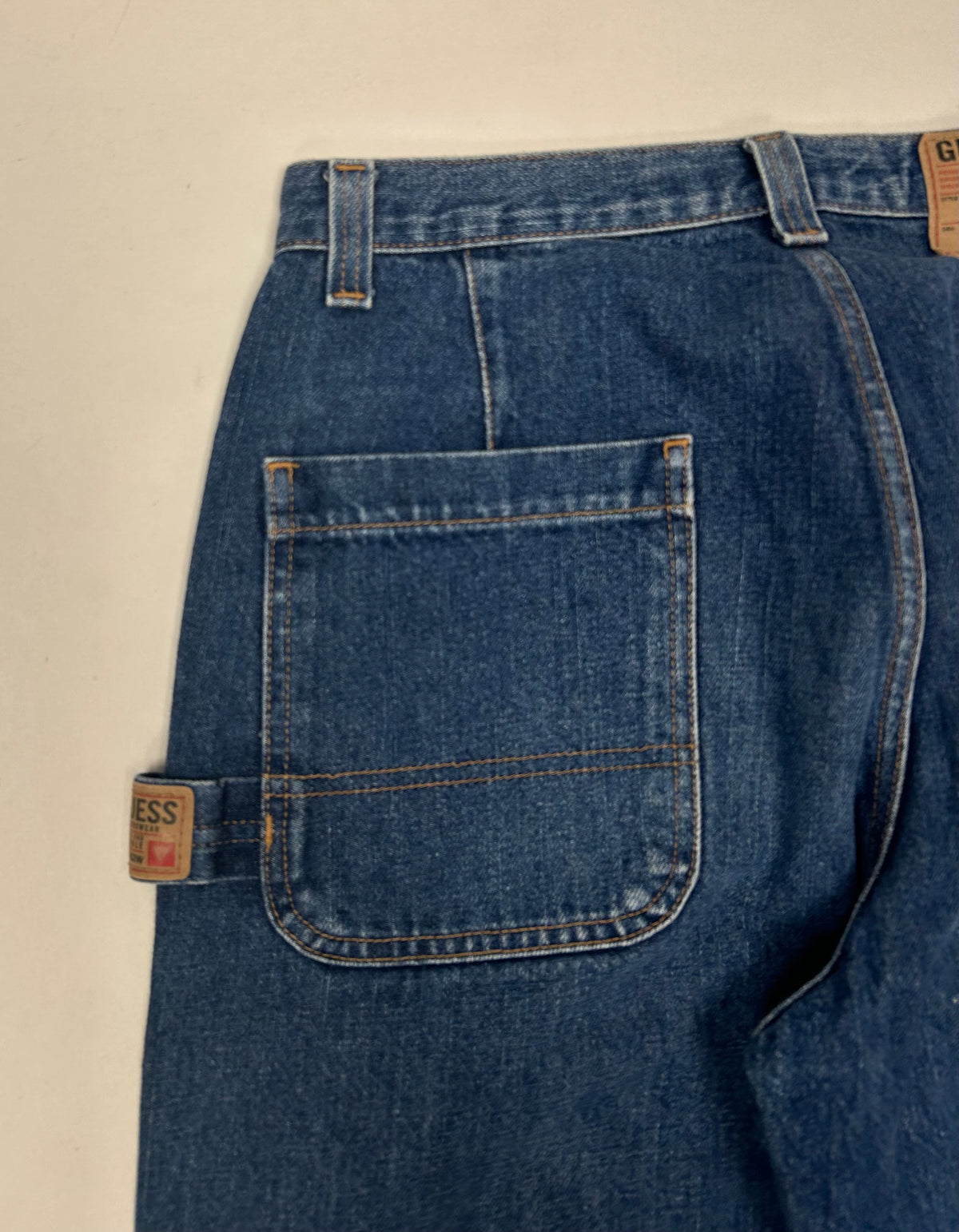 Guess Men’s Workwear D67-62W Carpenter Jeans Baggy Loose Fit Tagged 32 16x44.75 Inches