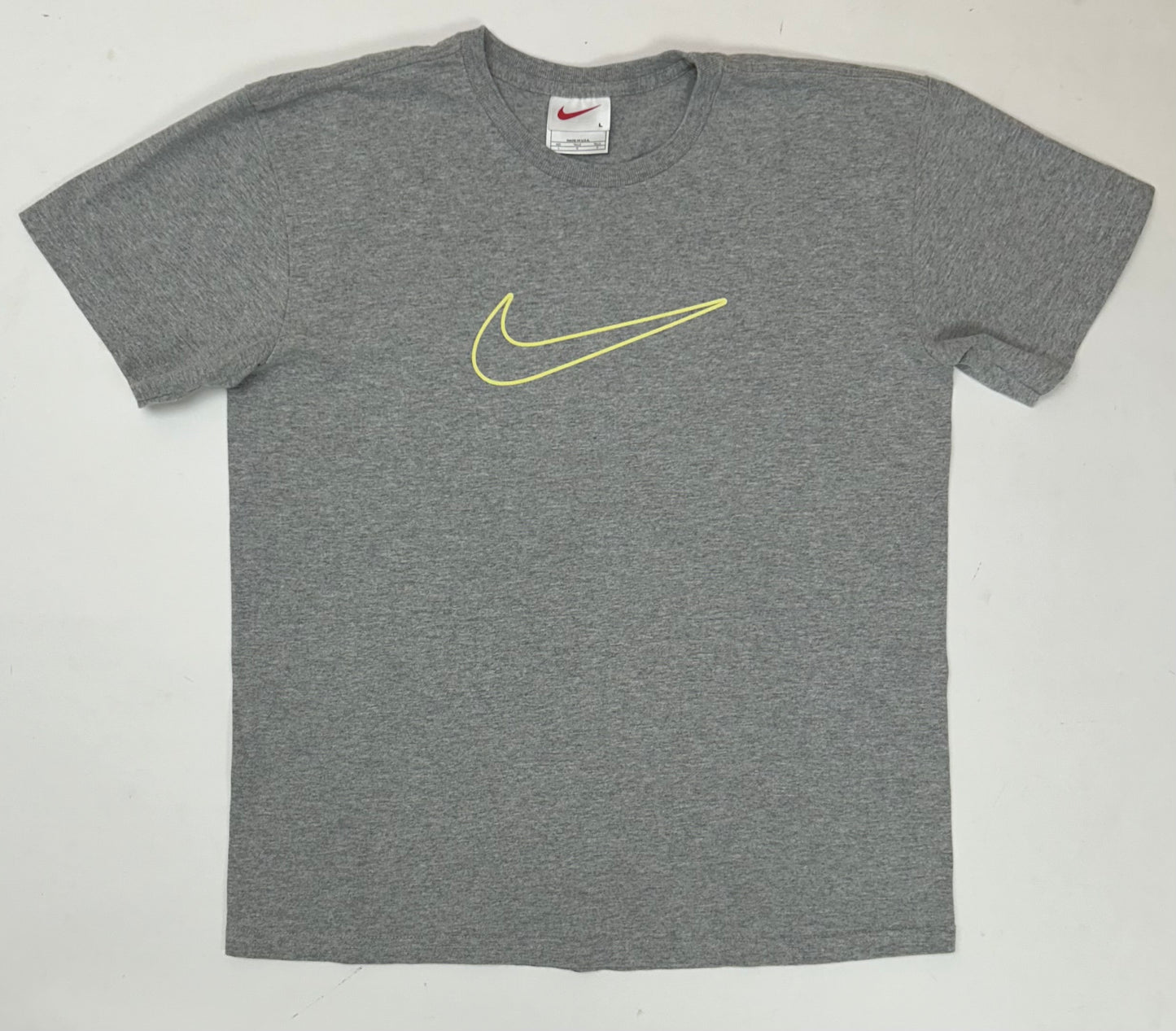 Vintage 90s Nike Swoosh Tee Women’s Large 20x25.5 Inches Gray