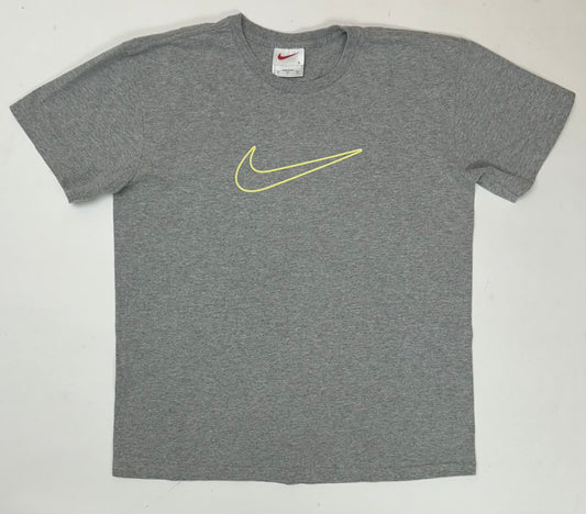 Vintage 90s Nike Swoosh Tee Women’s Large 20x25.5 Inches Gray