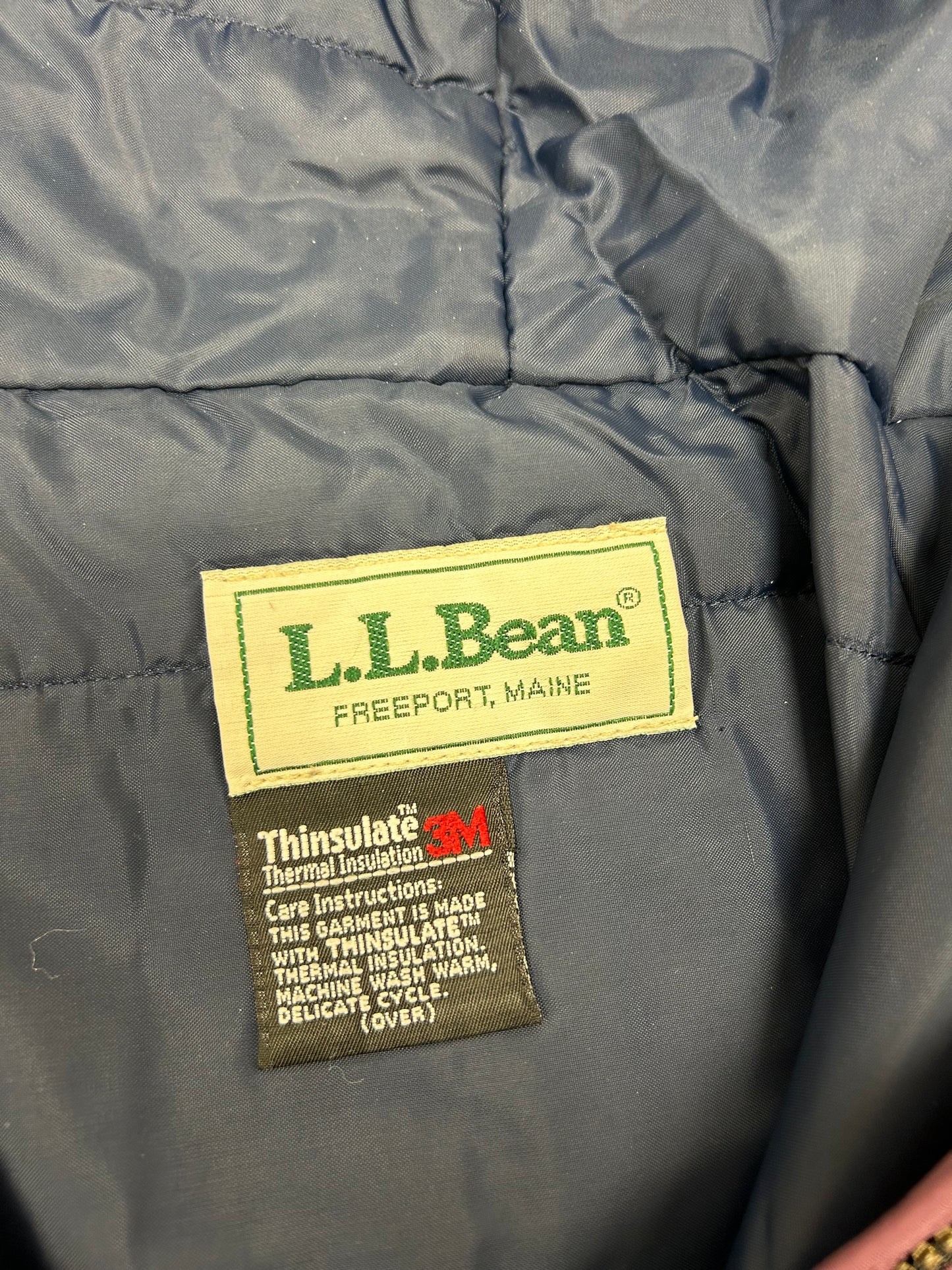 Vintage 90s LL Bean 1/2 Zip Anorak Thinsulate 3M Windbreaker Medium/Large Fit 25.25x26.5 Inches
