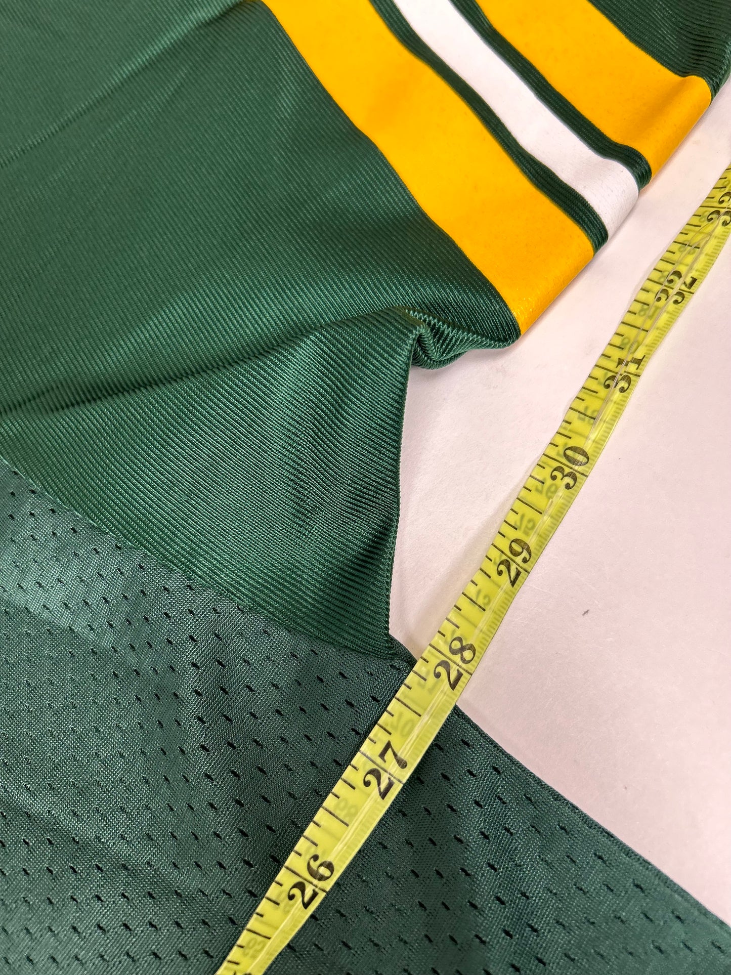 Vintage Champion Brett Favre #4 Green Bay Packers NFL Football Jersey Green 48 XL 27.75x32.5 Inches