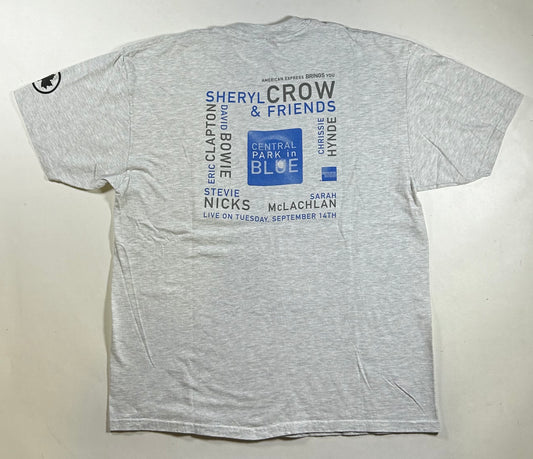 Vintage Sheryl Crow & Friends American Express Central Park 1999 Music Band Tee XL 23.75x30.75 Inches