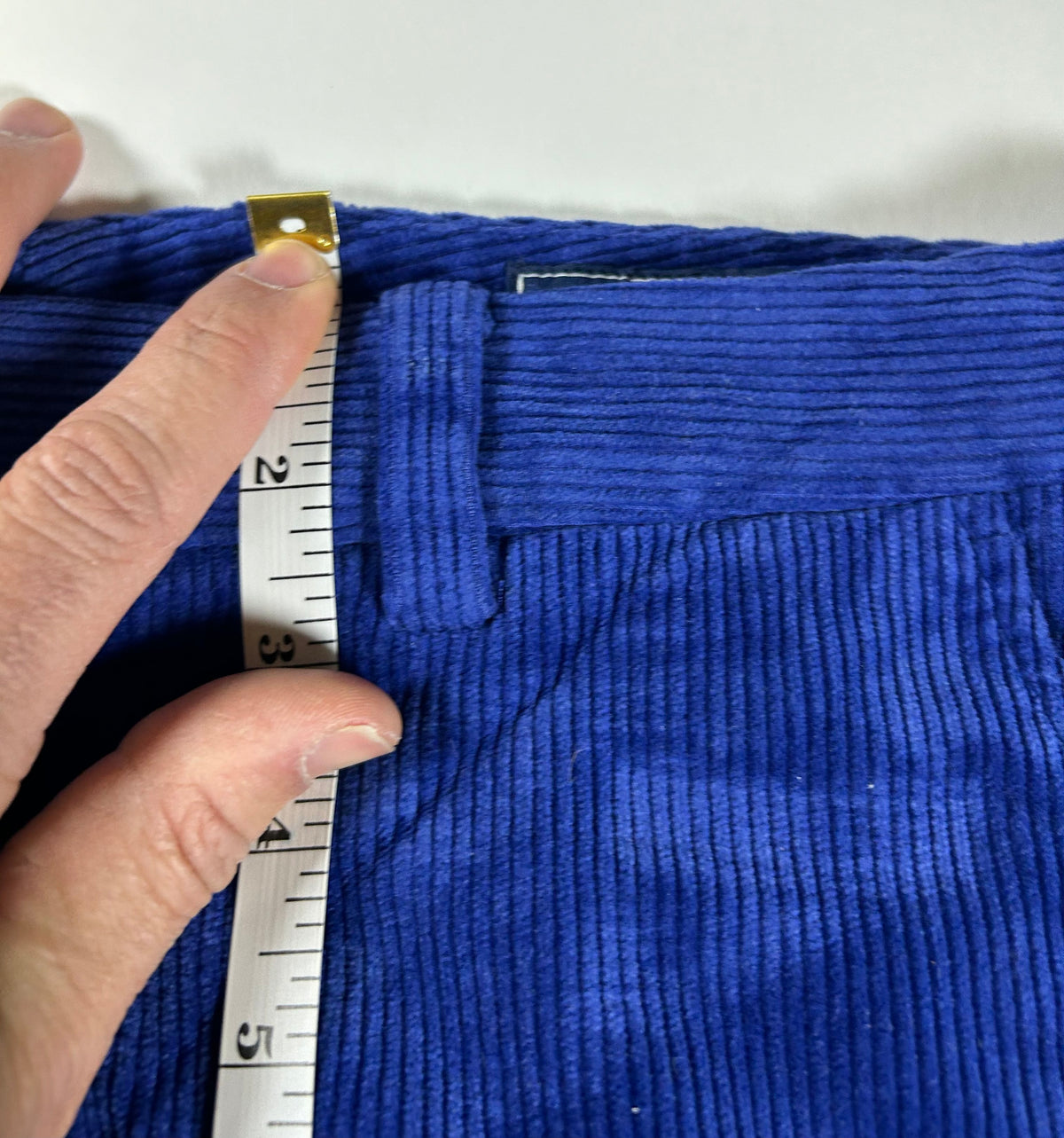Vineyard Vines Corduroy Slim Stretch Breaker Pants 34x32 Royal Blue Preppy 2015 About 18x42 Inches