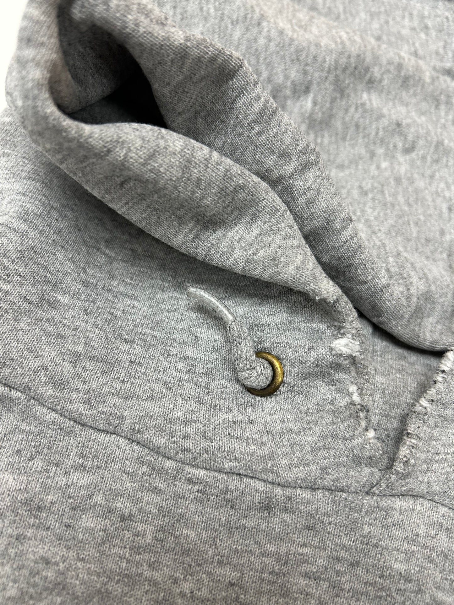 Vintage 90s Nike Center Swoosh Embroidered Logo Hooded Sweatshirt Worn In XL 27.25x28.25 Inches As Is