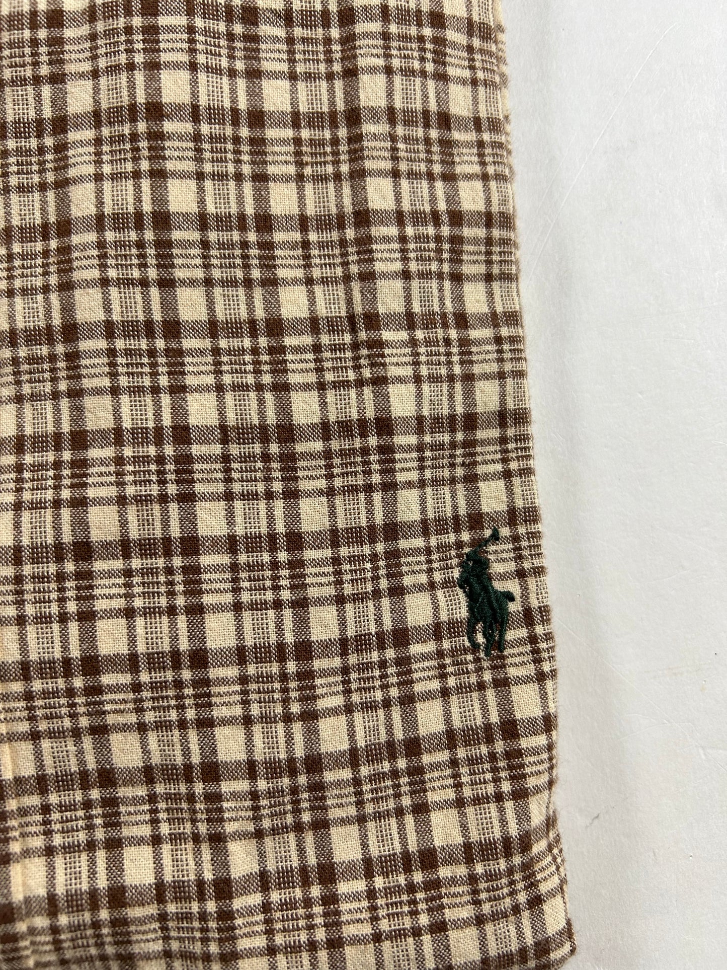 Polo Ralph Lauren Blake Long Sleeve Button-Down Polo Shirt Brand New Brown XL