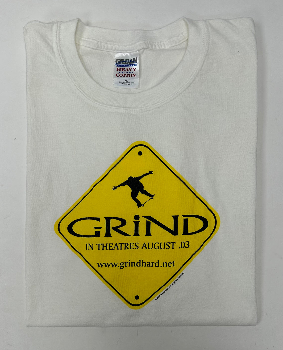 Vintage Grind 2003 Skateboarding Movie Promo Tee XL 23.75x30.75 Inches